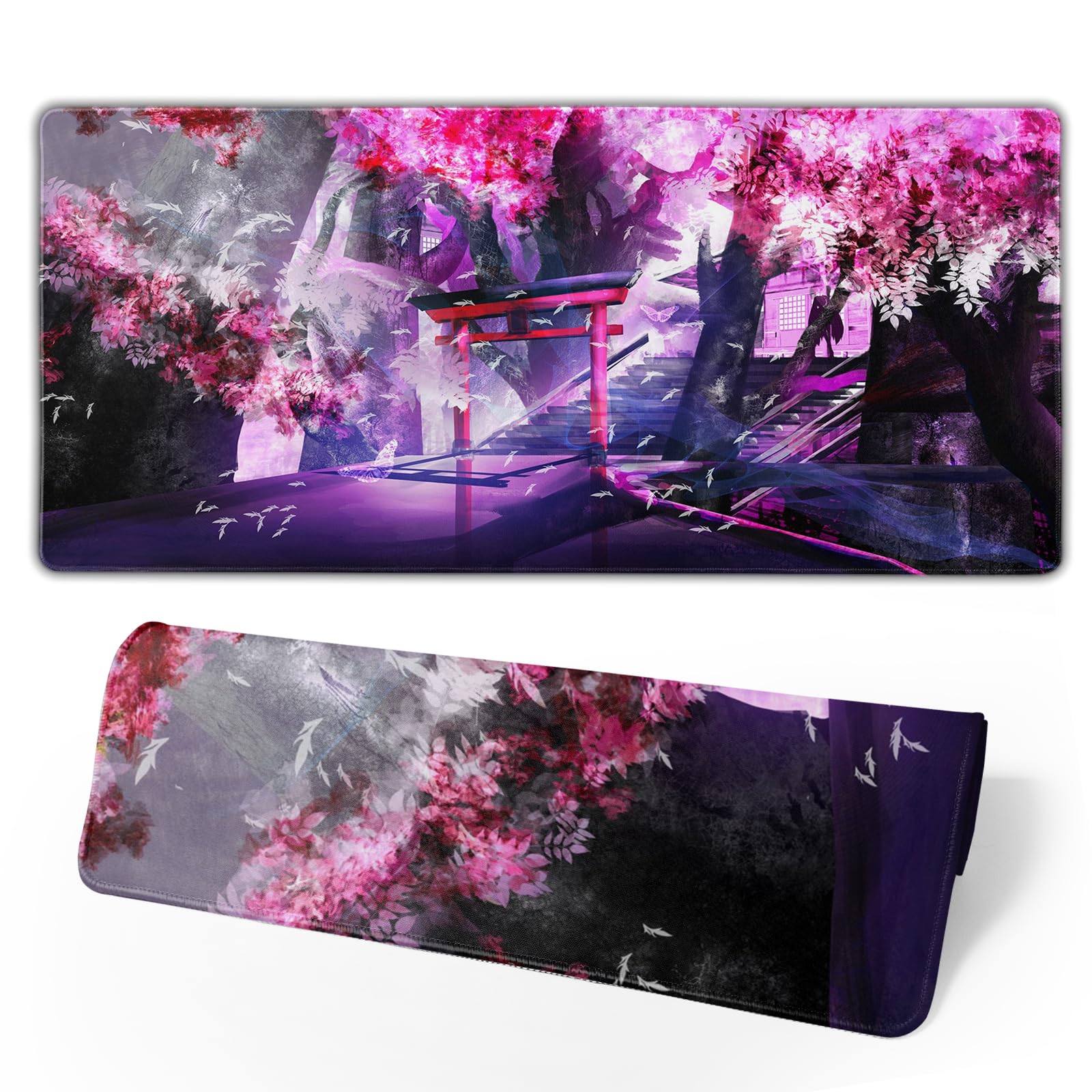 Cherry Blossom Gaming Mouse Pad - Large Non-Slip Desk Mat for PC & Office Use