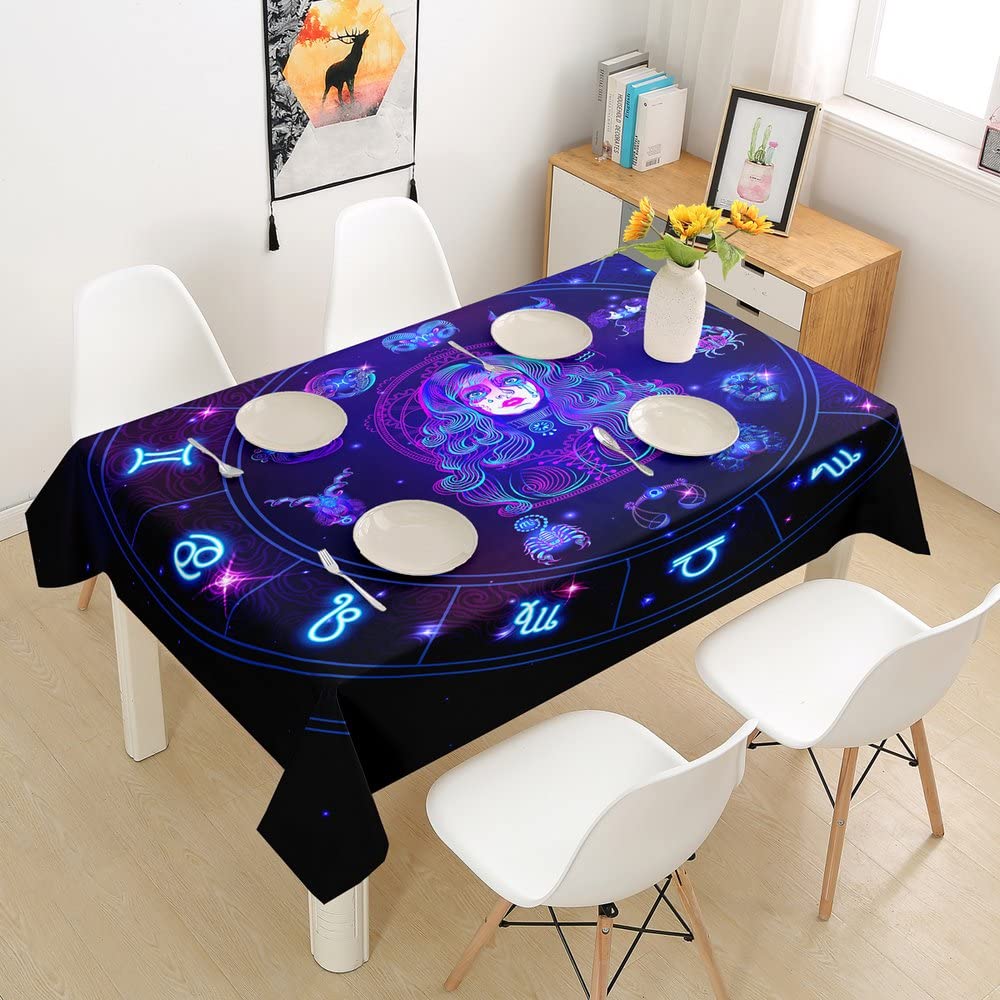 Aquarius Round Tablecloth 55