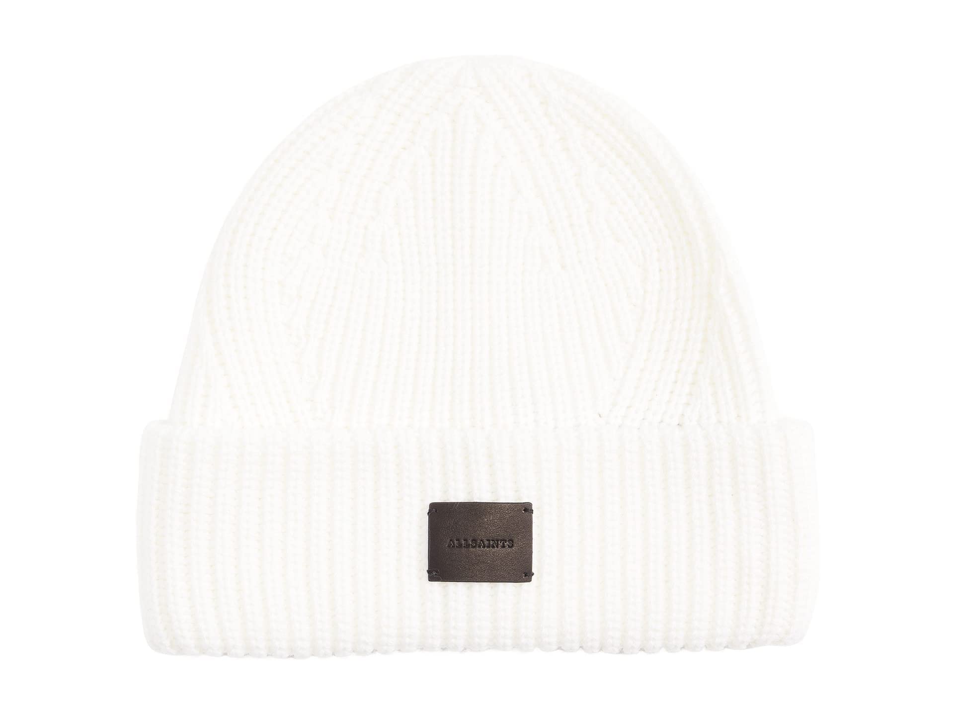 AllSaints Ribbed Knit Beanie - Soft Winter Hat for Men & Women - One Size Fits Most - Perfect for Travel, Skiing & Cold Weather