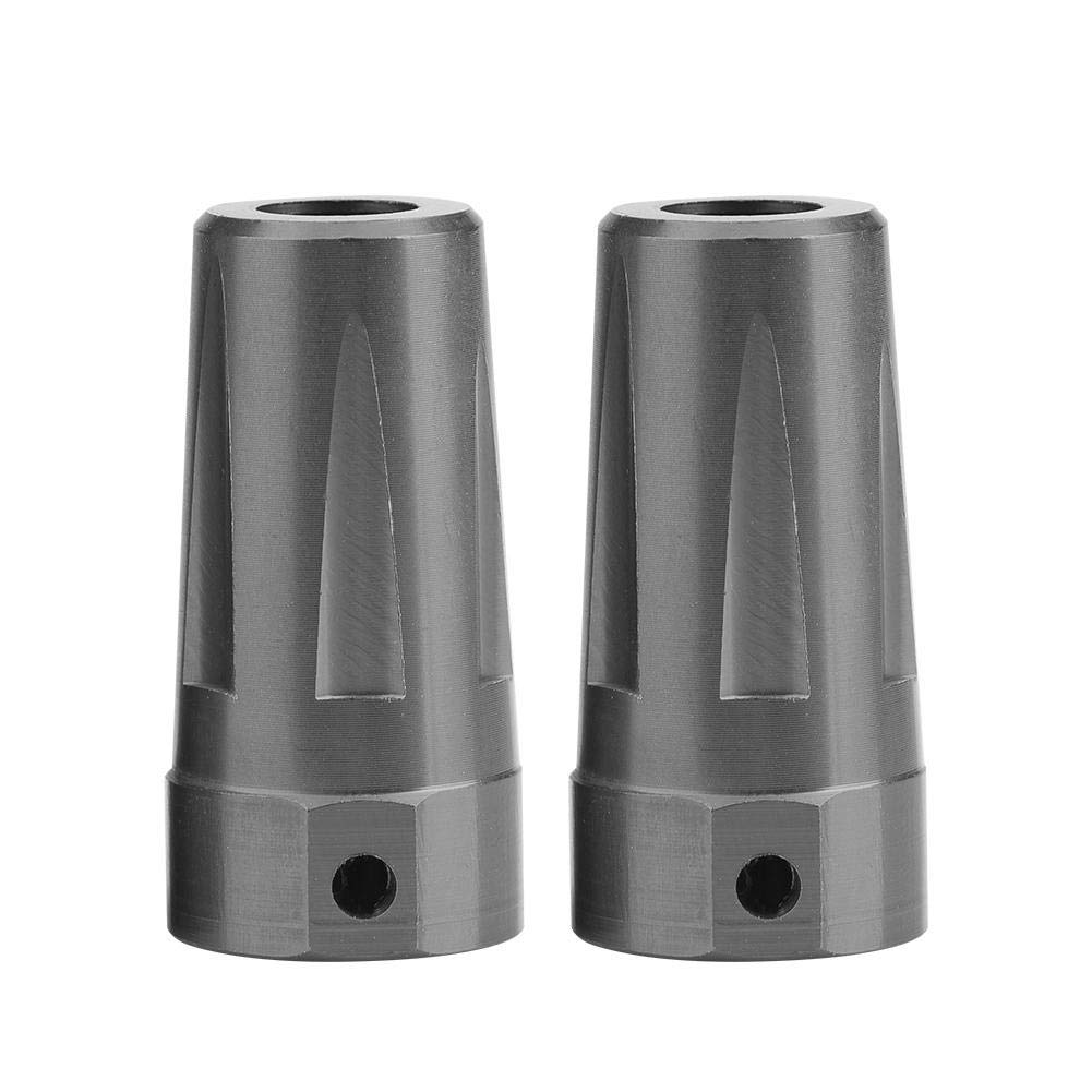 Drfeify RC Rear Straight Axle Adapter - Compatible with AXIAL AX90056 Jeep Wrangler RC Car (Titanium Gray) - Upgrade Part for Off-Road Crawler & Rock Racing Accessories