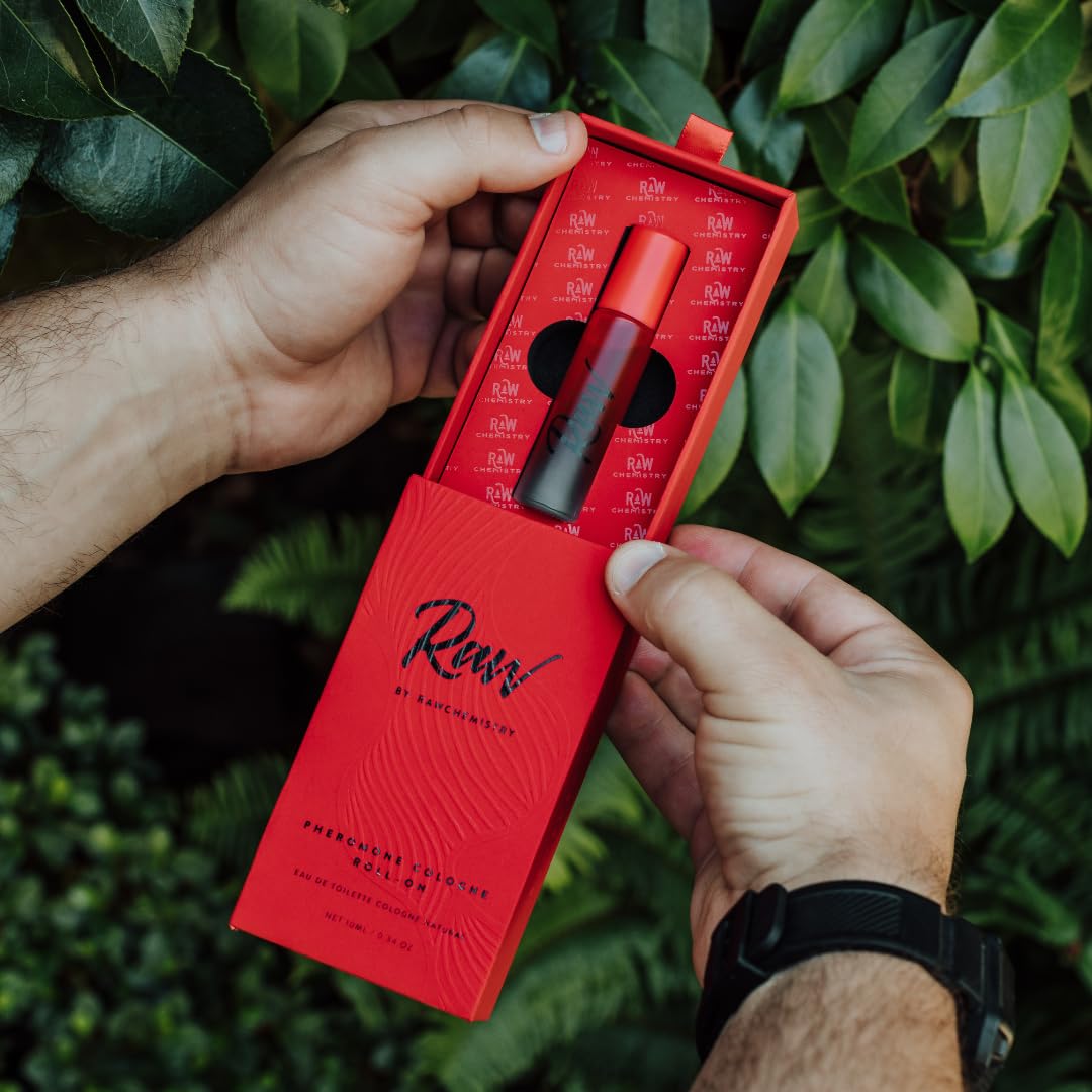 RawChemistry Raw Pheromone Infused Cologne for Men - Roll-On Pheromone Cologne | Long-Lasting Men's Fragrance | Attract & Enhance Confidence | Perfect for Dates, Nights Out & Special Occasions