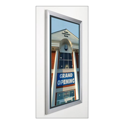 Premium Euro Style Slide-In Picture Frame for 14x22 Posters - Includes 1 Wide Matboard | Perfect for Home Decor, Art Displays & Office Wall Decor