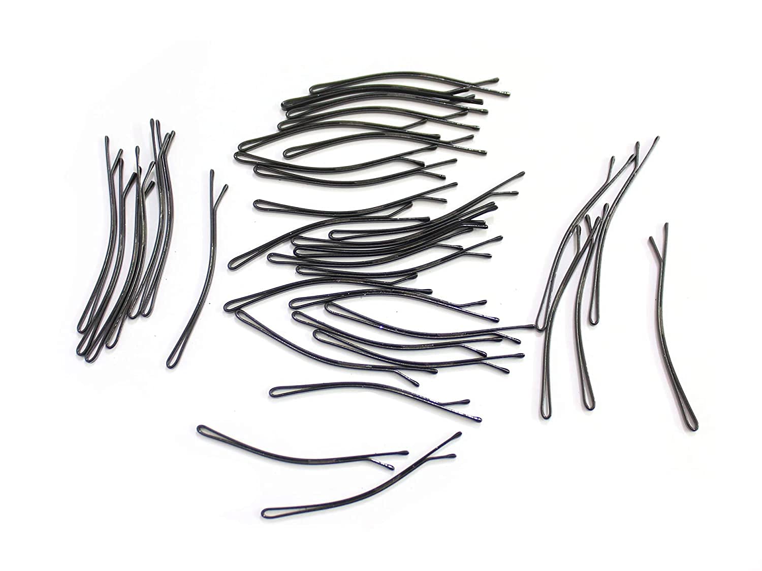 ASSU 60-Pack Black Hair Pins for Women & Girls - Cute Hair Accessories Combo Set, Perfect for Updos, Braids, Bun Hairstyles & Everyday Hair Styling - Great Gift Idea