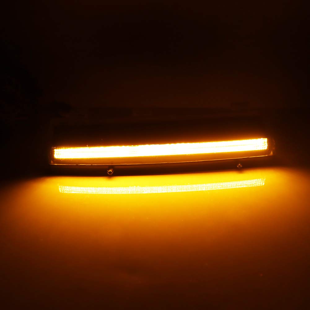 2006-2009 Nissan 350Z LED Side Marker DRL Assembly - White/Amber Switchback Daytime Running Lights & Turn Signals - Front Bumper Reflector Upgrade for Enhanced Visibility & Style