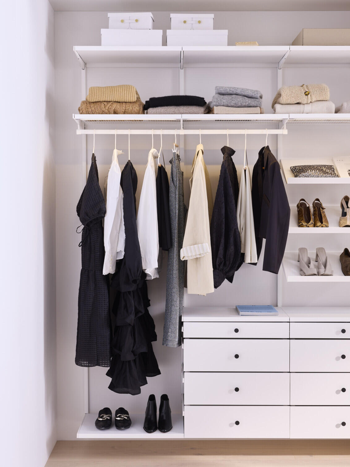Matt White Décor+ Back Panels, Holder & Divider - Wall Organization for Home & Office Decor