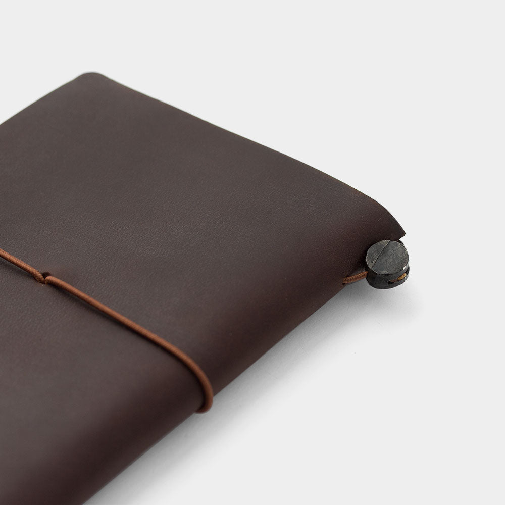 TRAVELER'S COMPANY TRAVELER'S Notebook Starter Kit - Passport Size Brown Leather Journal | Perfect for Travel, Journaling & Note Taking