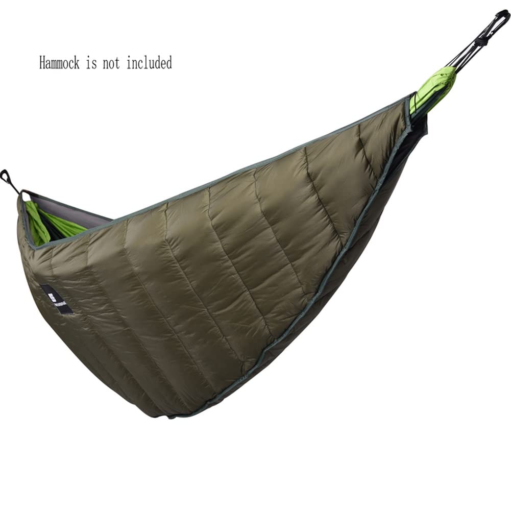 Ultralight Night Protector Full-Length Hammock Underquilt - 3-4 Season Warm Camping Quilt (800g) for Backpacking, Hiking & Outdoor Adventures - Perfect for Campgrounds, Beach Trips & Wilderness Exploration