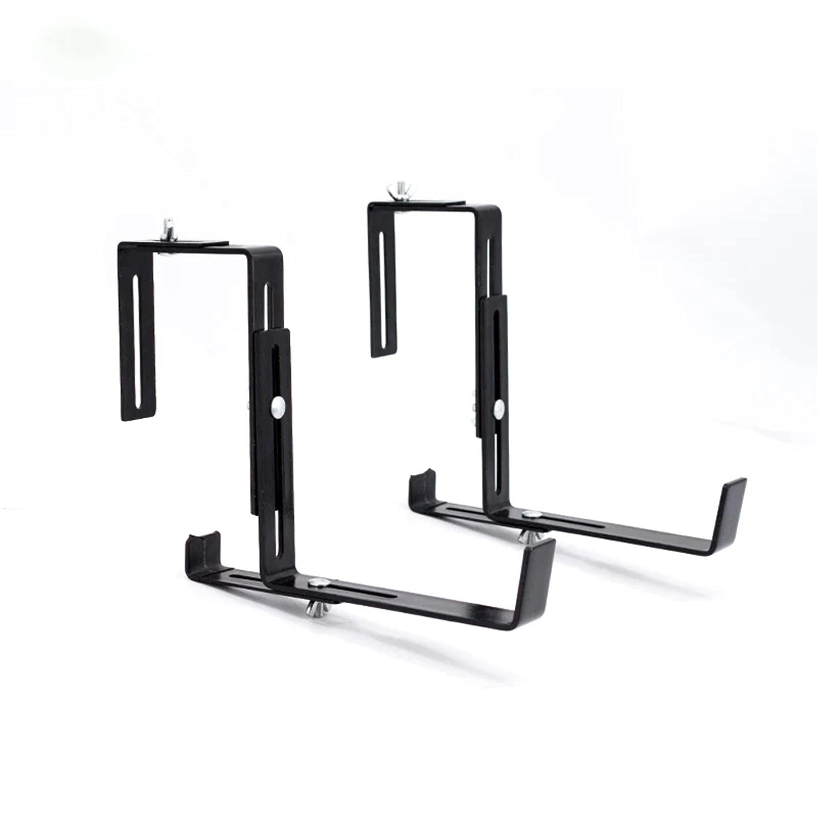 Adjustable Planter Box Brackets Set - Heavy Duty Flower Pot Hangers for Patio, Garden, Fence, Pergola & Balcony - Perfect for Outdoor Decor and Vertical Gardening
