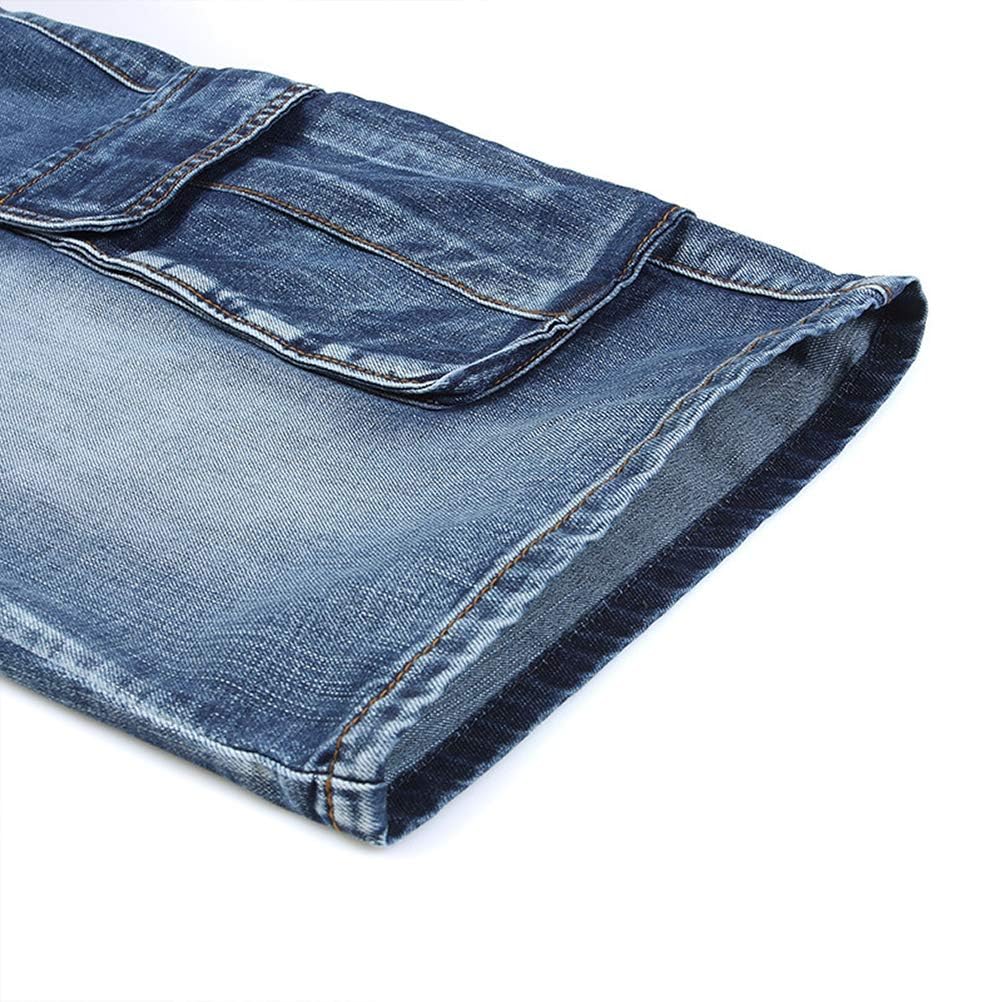 IDEALSANXUN Men's Baggy Jean Shorts - Casual Loose Fit Denim Jorts for Summer | Perfect for Beach, Streetwear & Outdoor Activities