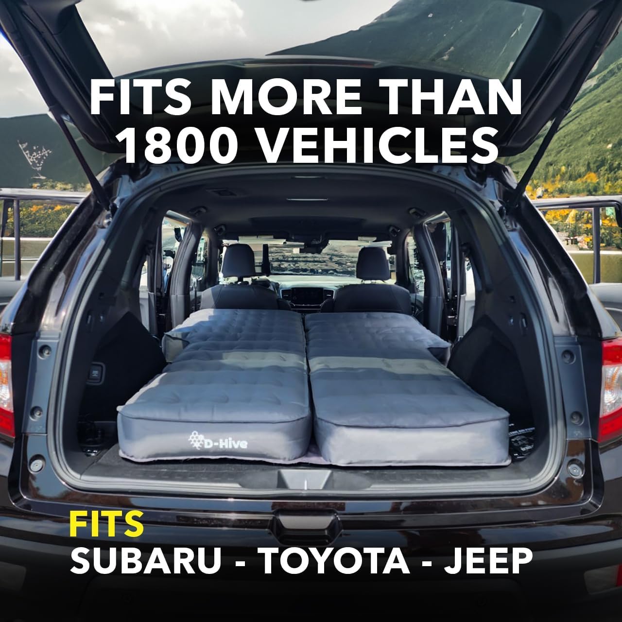 Premium SUV Air Mattress for Car Camping - Heavy Duty 300D Oxford Fabric, Extra Thick & Durable Design - Includes Electric Pump for Quick Inflation - Perfect Car Bed for Road Trips, Outdoor Adventures & Emergency Sleep Solutions