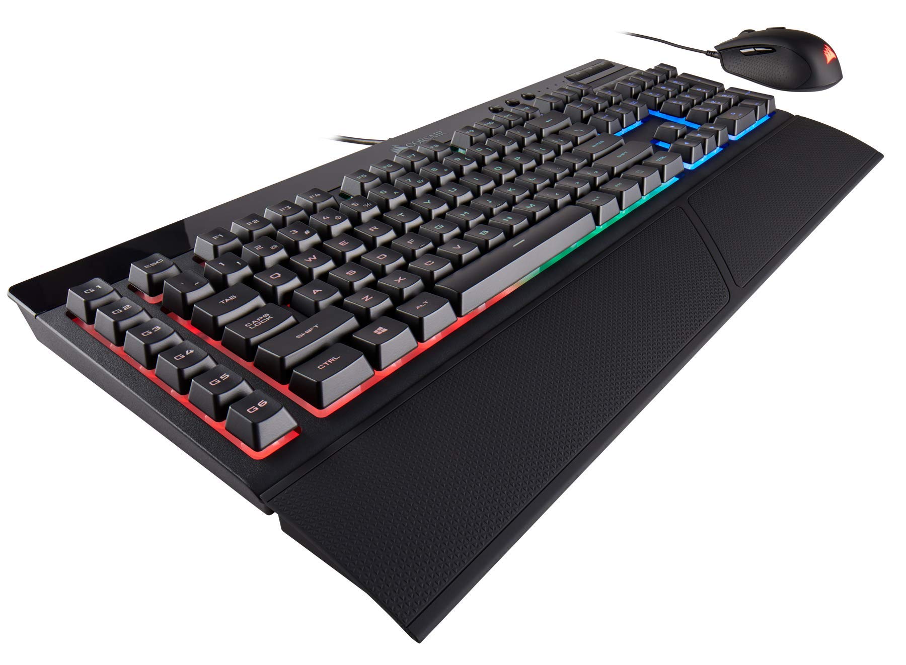 Corsair K55 RGB Gaming Keyboard and Harpoon RGB Gaming Mouse Combo - USB 2.0 Type-A Backlit Mechanical Keyboard & Ergonomic Mouse for PC Gamers - Perfect for FPS, MMO, and Esports Gaming