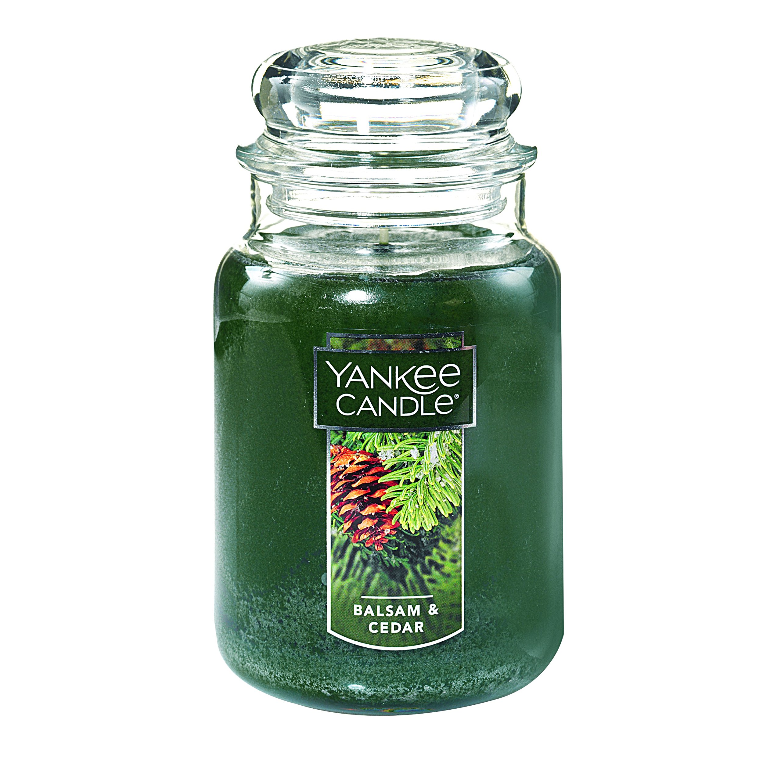 Yankee Candle Home Sweet Home & Balsam & Cedar Scented 22oz Large Jar Candles (2-Pack) - Long-Lasting Aromatherapy Candles for Cozy Home, Relaxation & Holiday Decor