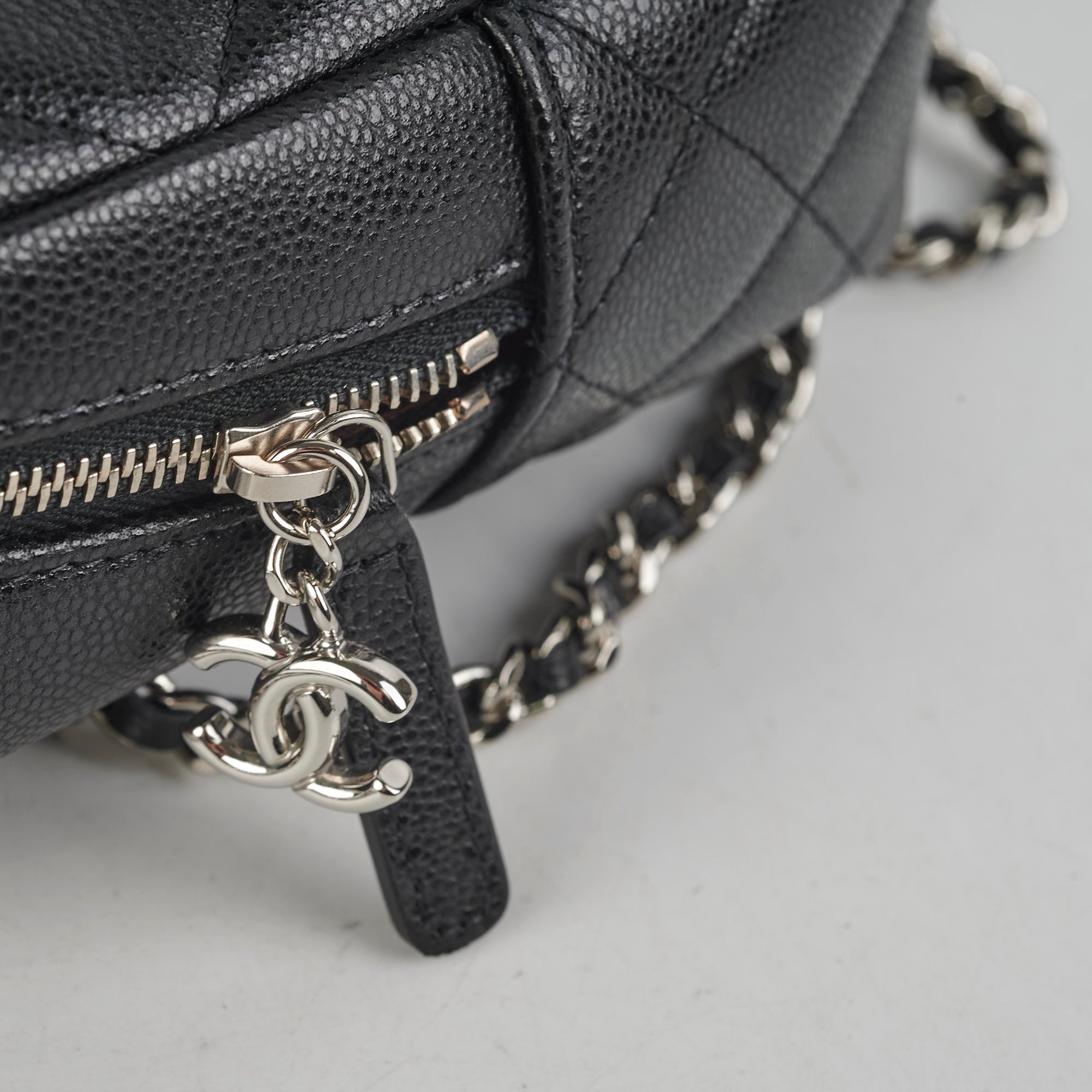 Chanel Mini Backpack in Caviar Leather - Black Luxury Crossbody Bag for Women | Perfect for Travel, Shopping & Everyday Use