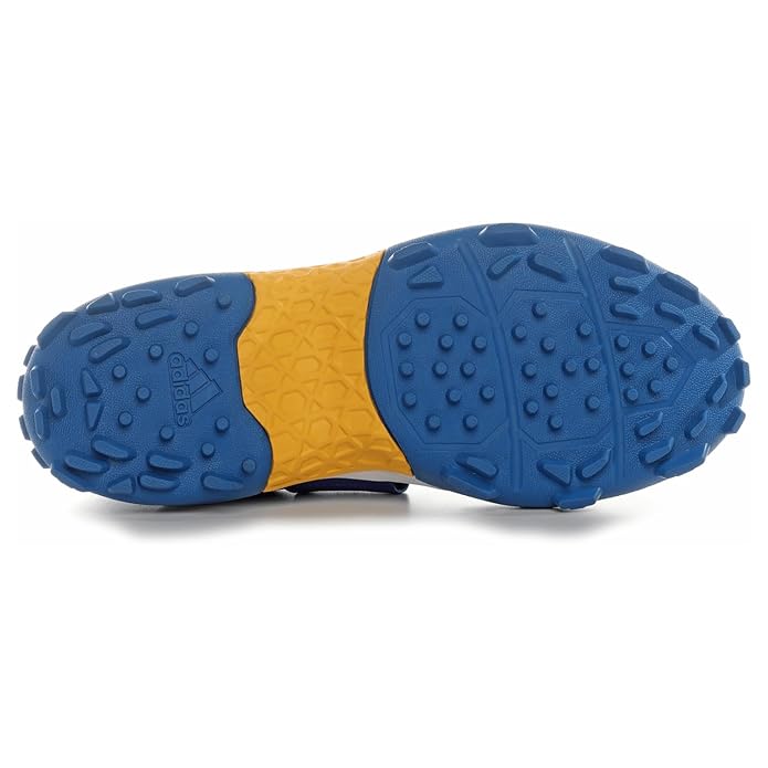 Adidas Cricup 23 Cricket Shoes - Royal Blue/Sand Yellow Rubber Spikes for Men | Lightweight Performance Footwear for Cricket Matches & Training