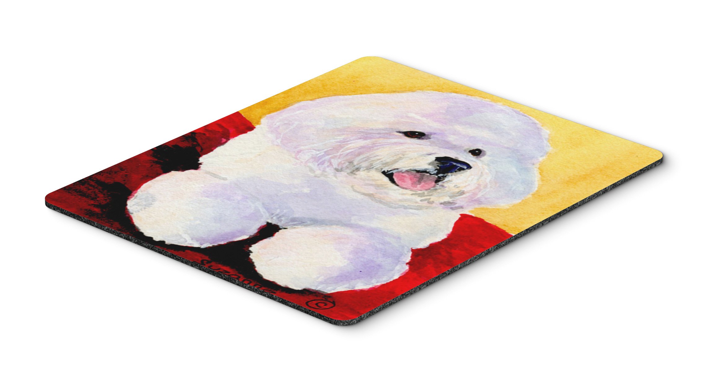 Bichon Frise Mouse Pad & Hot Pad - Large Washable Non-Slip Desk Mat for Home Office, Gaming, and Computer Work | Cute Dog-Themed Mousepad for Laptops & PCs | Perfect Gift for Pet Lovers