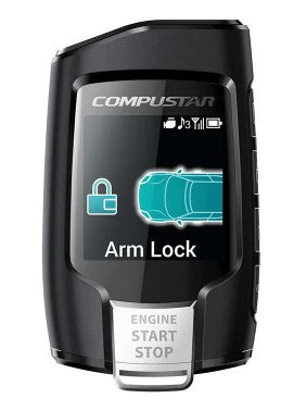 Compustar Q9 FM 2-Way LCD Remote Car Starter & Alarm System with Keyless Entry - Perfect for Winter Warm-Up & Vehicle Security