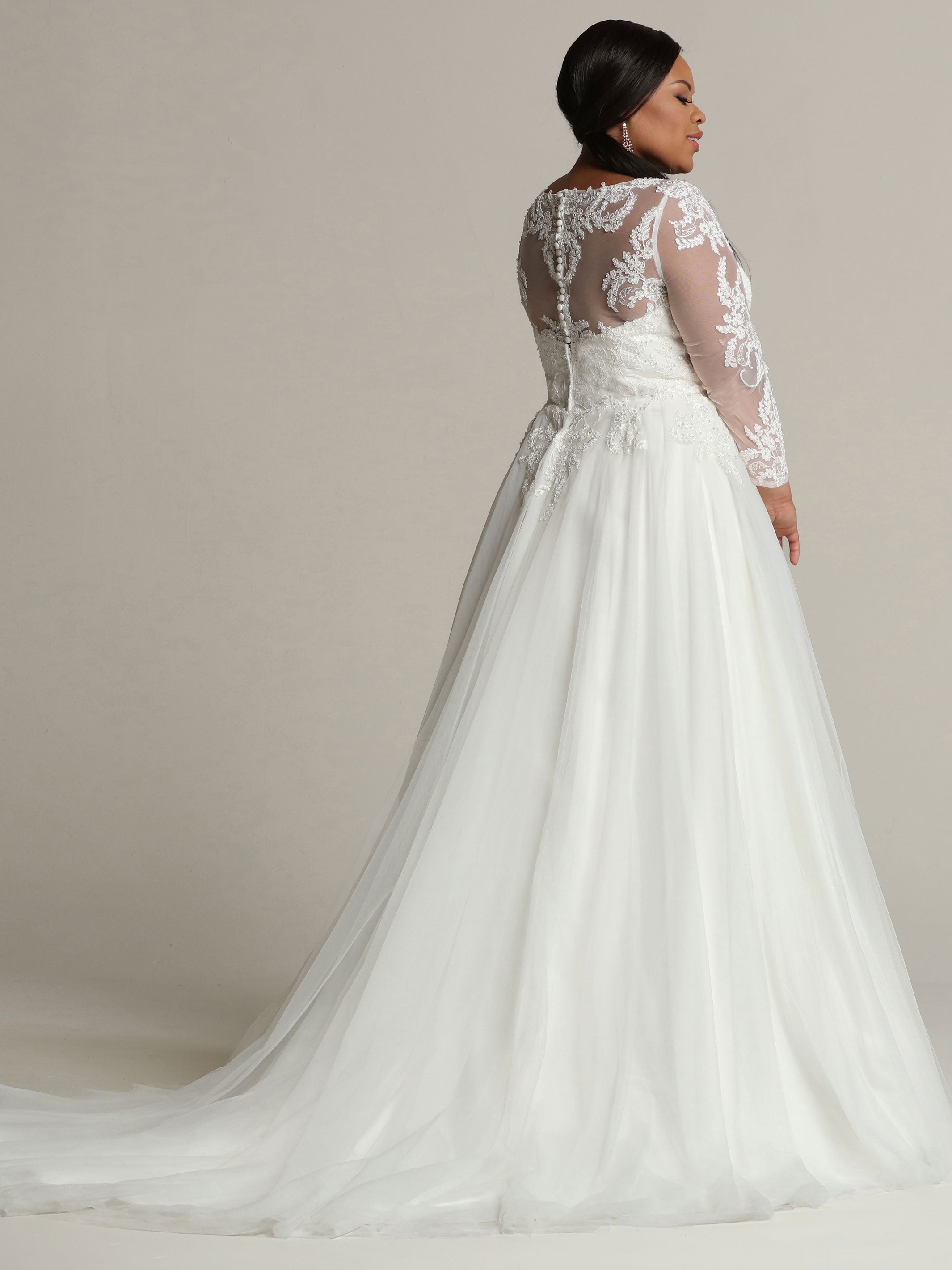 Try At Home Victoria Wedding Dress – Elegant Lace Bridal Gown for Wedding & Special Occasions | Perfect for Bridal Showers, Vow Renewals & Formal Events