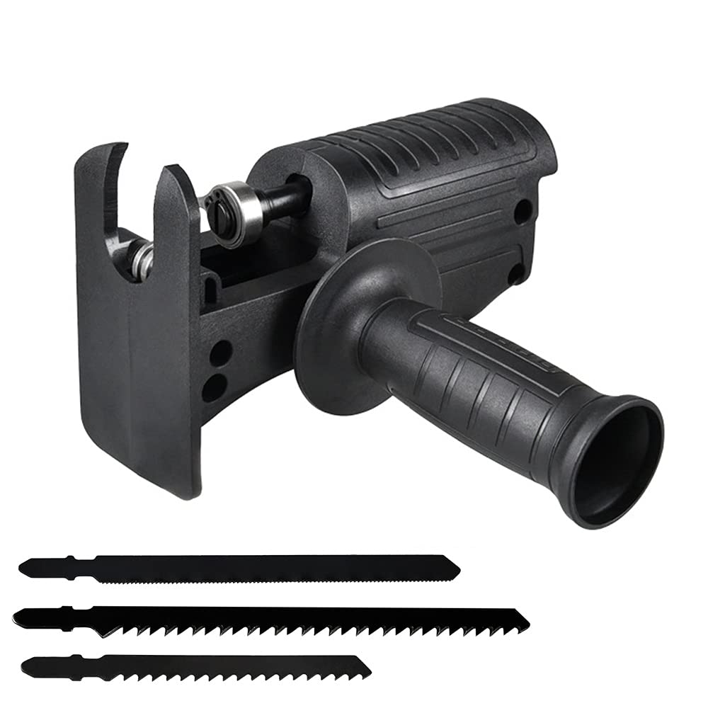 01SHIRTS Electric Reciprocating Saw - Cordless Power Drill Conversion Kit for Wood & Metal Cutting | Portable Jigsaw Tool for DIY Home Projects, Woodworking, and Construction Work