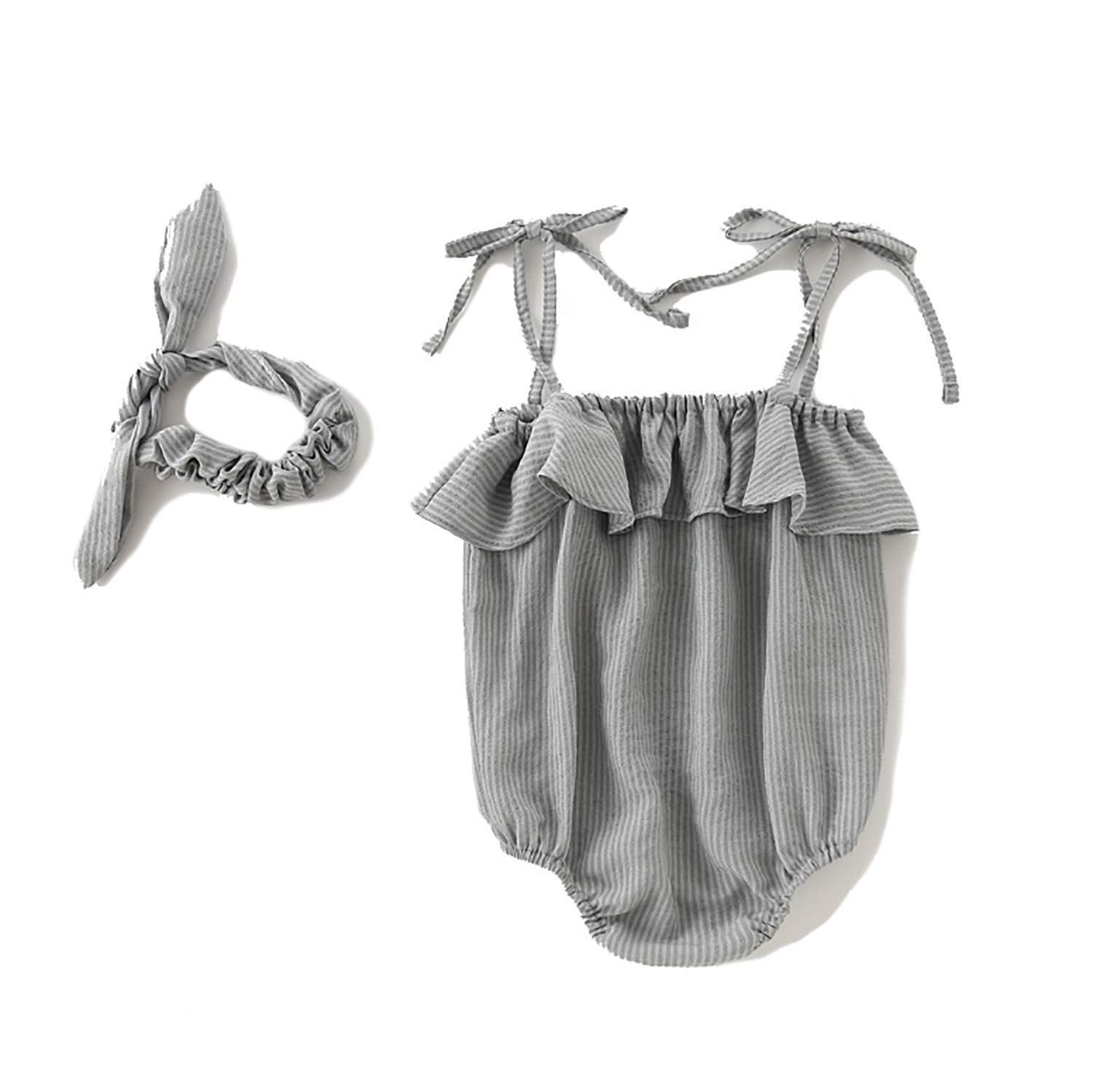 Newborn Baby Girl Clothes - Sleeveless Floral Romper Jumpsuit & Summer Outfit | Soft Infant Sling Dress for Photoshoots, Playdates & Special Occasions
