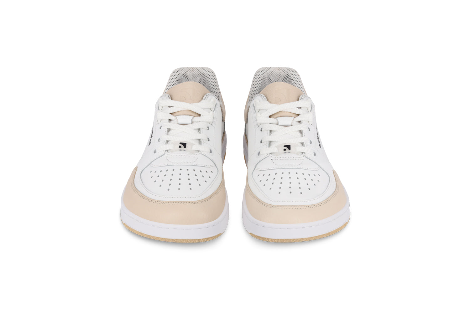 Barefoot Sneakers Barebarics Wave - White & Beige | Minimalist Zero Drop Shoes for Running, Walking & Gym | Lightweight & Flexible Barefoot Design