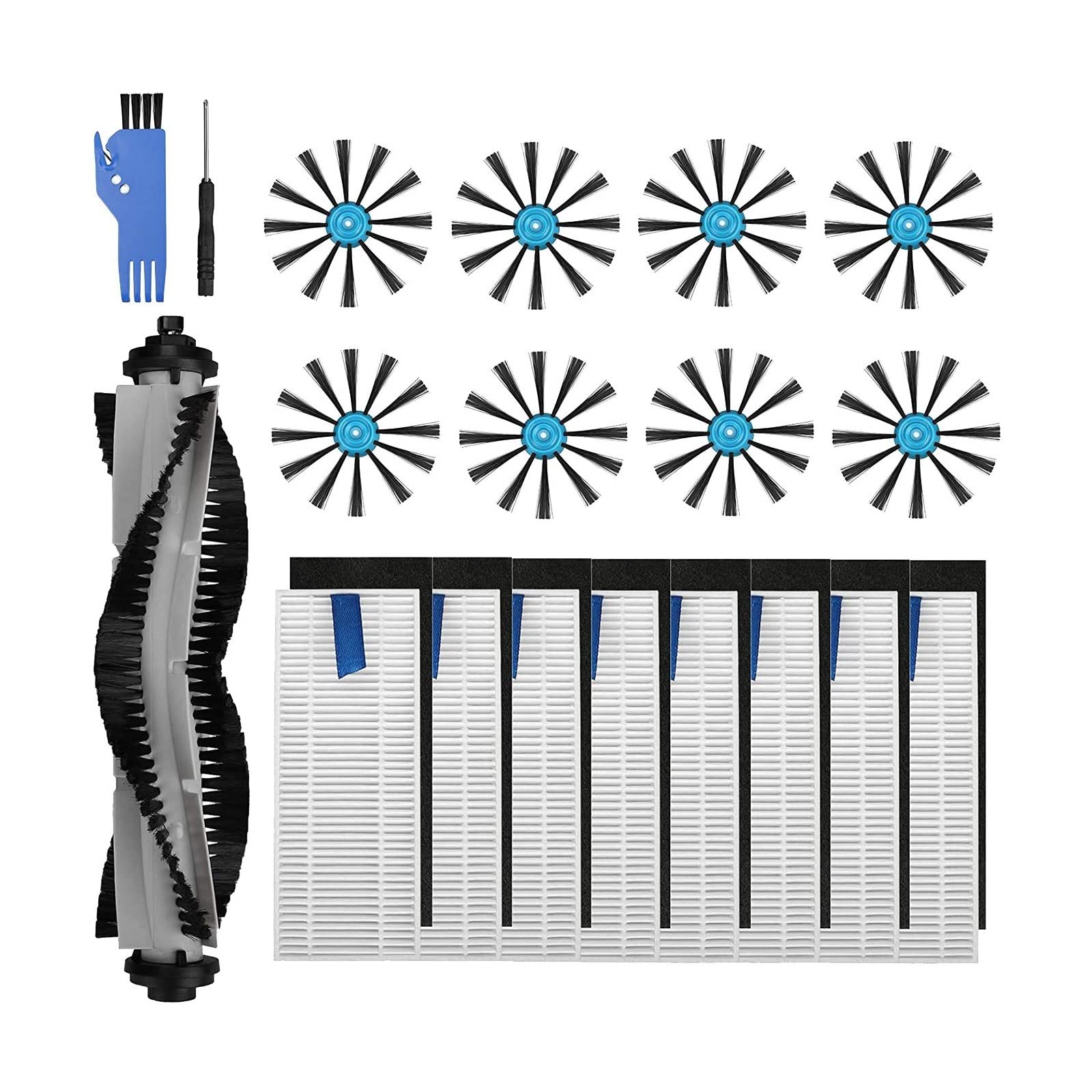 ALVALYND Replacement Parts Kit for Bissell EV675/3115 Robot Vacuum - HEPA Filter & Brush Accessories | Compatible with Bissell EV675 3115 Robotic Vacuum Cleaner | Perfect for Pet Hair, Hardwood Floors & Daily Home Cleaning