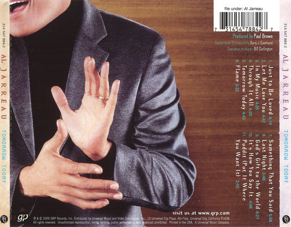 Al Jarreau - Tomorrow Today (CD Album) | Jazz Music for Relaxation & Home Listening