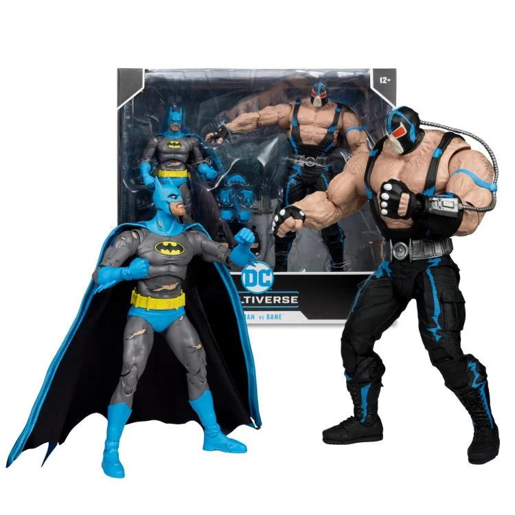 DC Multiverse Batman vs. Bane Action Figure Two Pack - Collectible Superhero Figures for DC Fans - Perfect for Display, Gifts, and Comic Book Collections