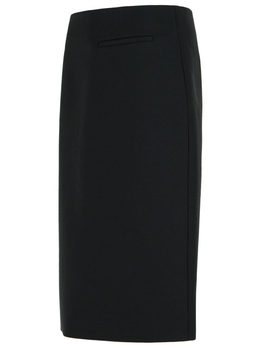 Black Wool Blend Pencil Skirt for Women - Stylish Office & Casual Wear - Perfect for Work, Dates & Everyday Outfits