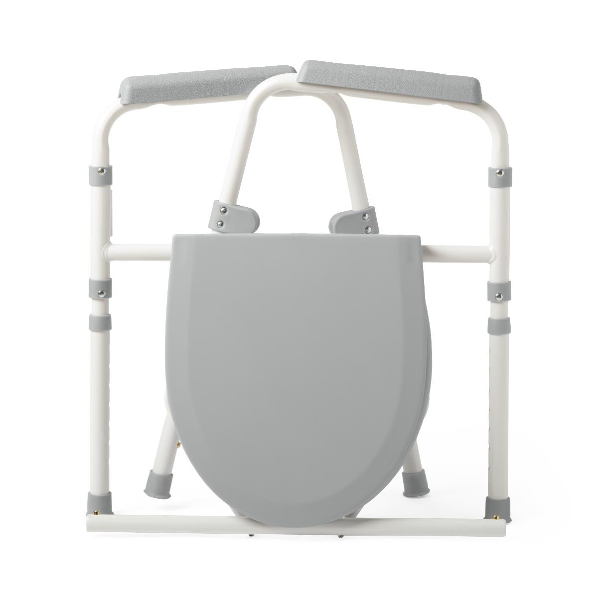 3-in-1 Steel Commode with Wheels - Heavy Duty Rolling Utility Cart for Home, Office & Hospital Use - Multi-Purpose Storage Organizer for Bathroom, Kitchen & Bedroom