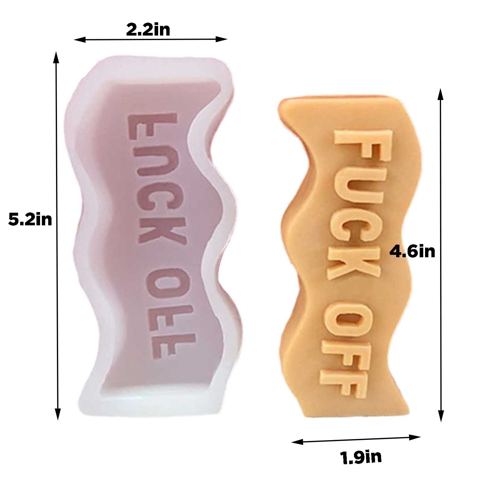 Wave Alphabet Letter Silicone Candle Molds - DIY Epoxy Resin Casting Molds for Clay, Pendants, Plaster Carving & Aromatherapy Crafts - Perfect for Handmade Gifts, Home Decor & Wedding Favors