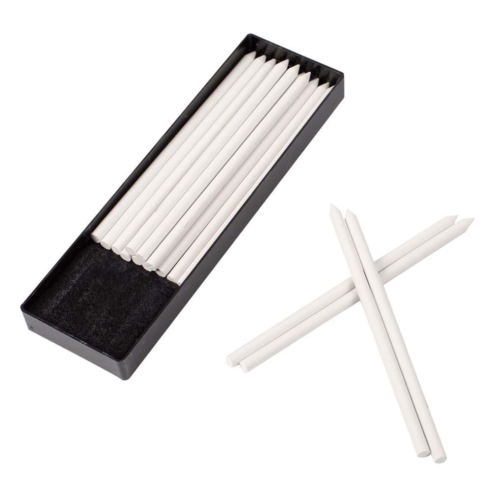 Bohin White Chalk Pencil Refills - 16 Count Pack | Perfect for Sewing, Quilting & Fabric Marking | High-Quality Tailor's Chalk Replacement