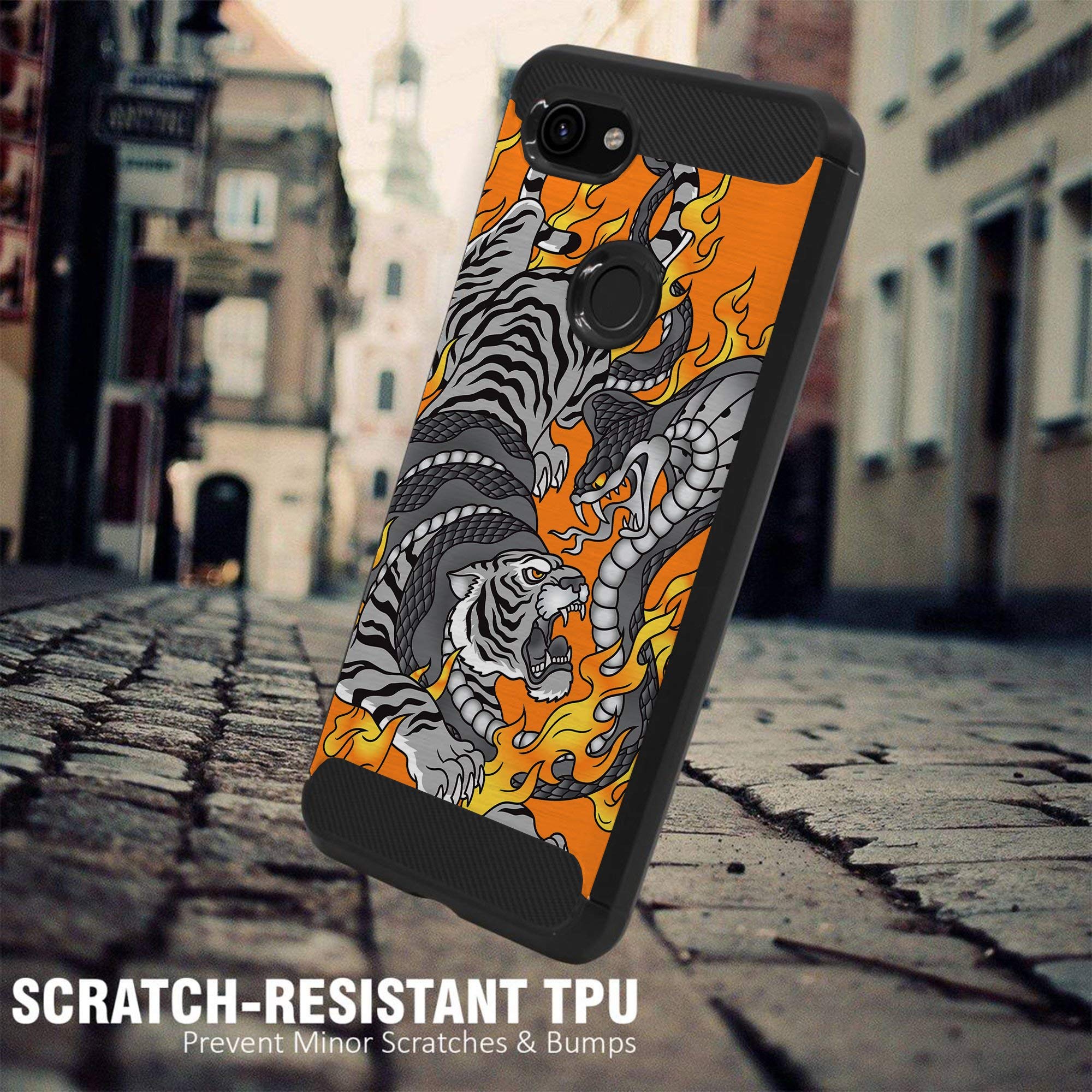 Google Pixel 3A Case - Cobra Tiger TPU Slim Protective Cover for Daily Use
