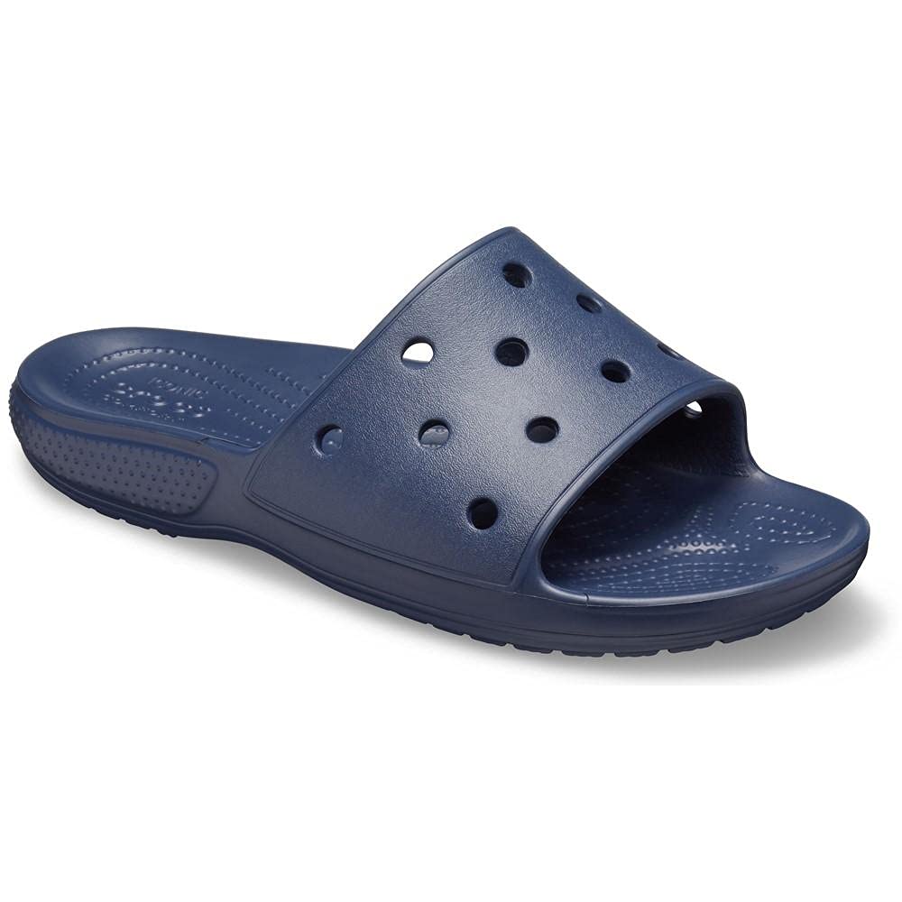 Crocs Unisex-Adult Classic Slide Sandals - Comfortable Waterproof Slip-On Shoes for Men & Women - Perfect for Beach, Pool, and Indoor Use