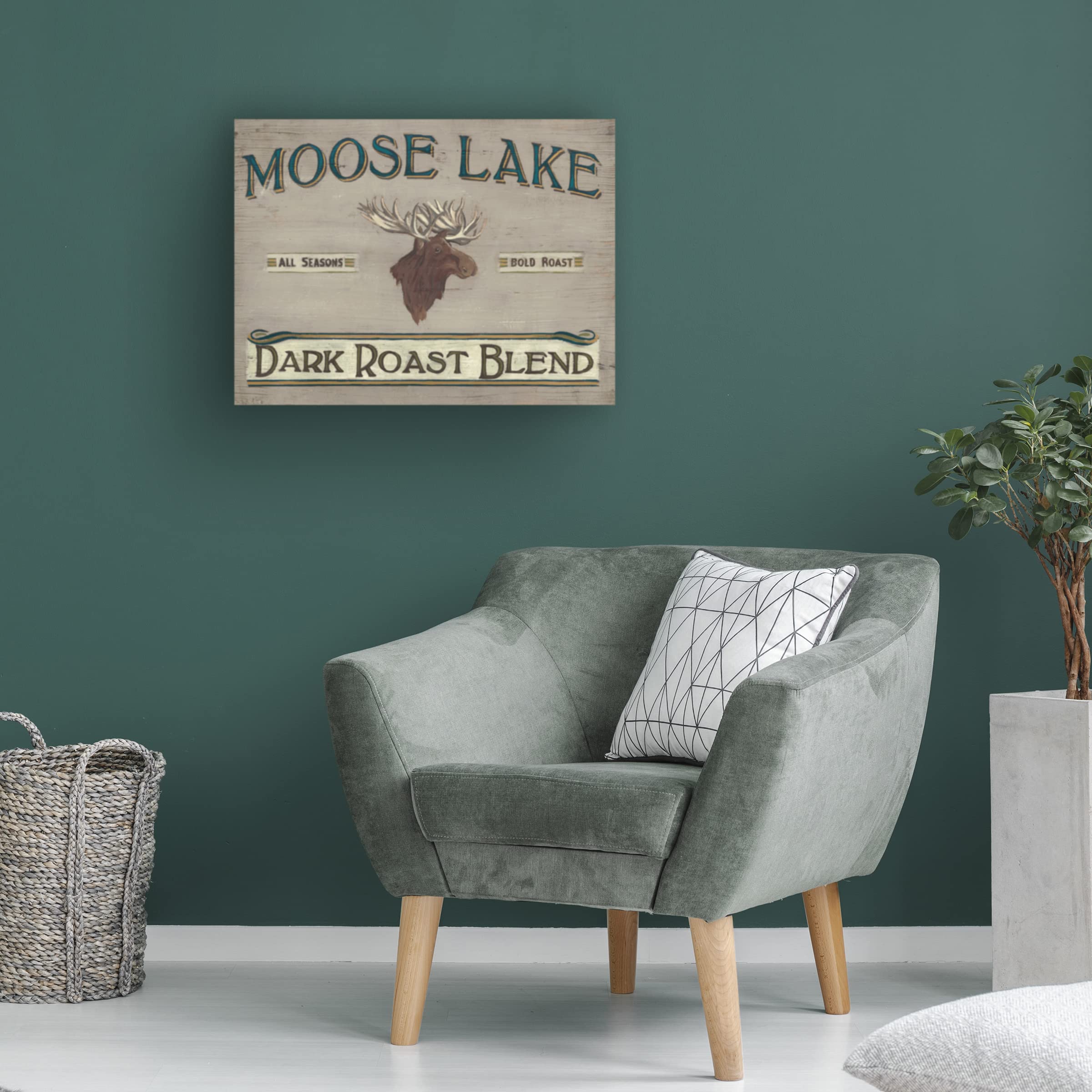 Trademark Fine Art 'Lodge Coffee III' Canvas Wall Art Print by June Erica Vess - Perfect for Living Room, Bedroom & Office Decor