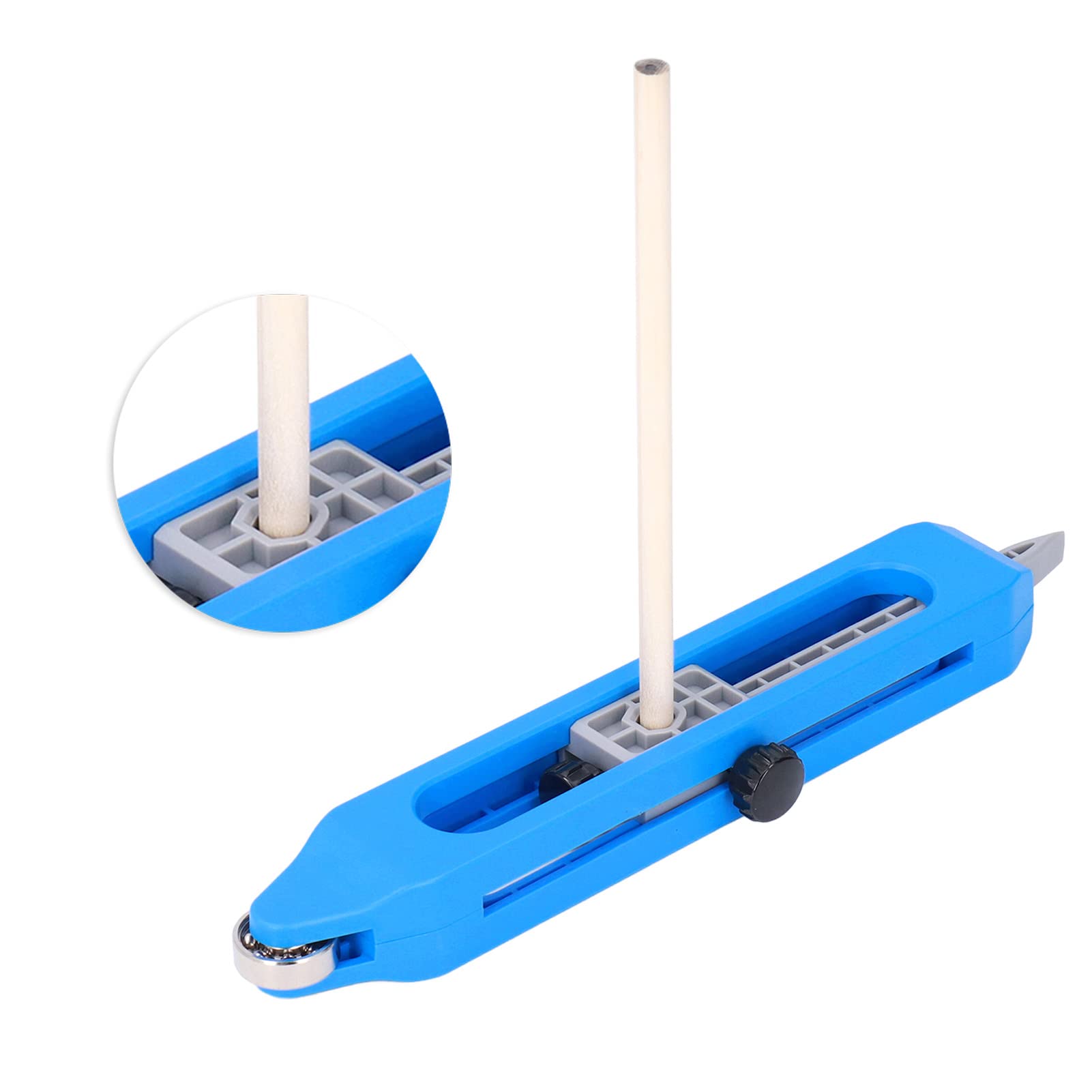 Contour Gauge Tool - 10 Inch Irregular Shape Duplicator for Woodworking, Metalworking & DIY Projects | Perfect for Measuring & Transferring Curves on Wood, Tiles & Pipes (Includes Pencil Holder)