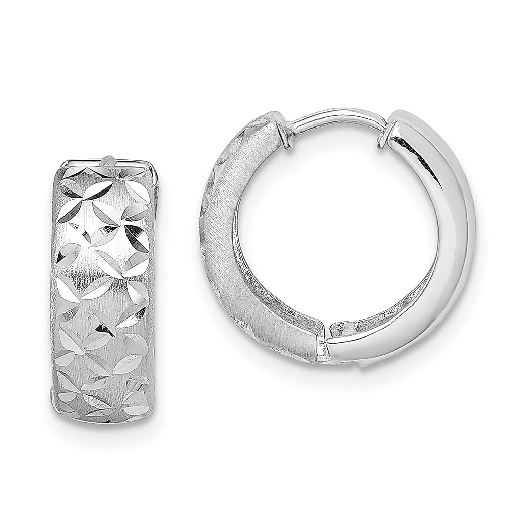 925 Sterling Silver Hinged Hoop Earrings for Women - Hypoallergenic Fine Jewelry Gift for Her - Perfect for Everyday Wear, Parties & Special Occasions