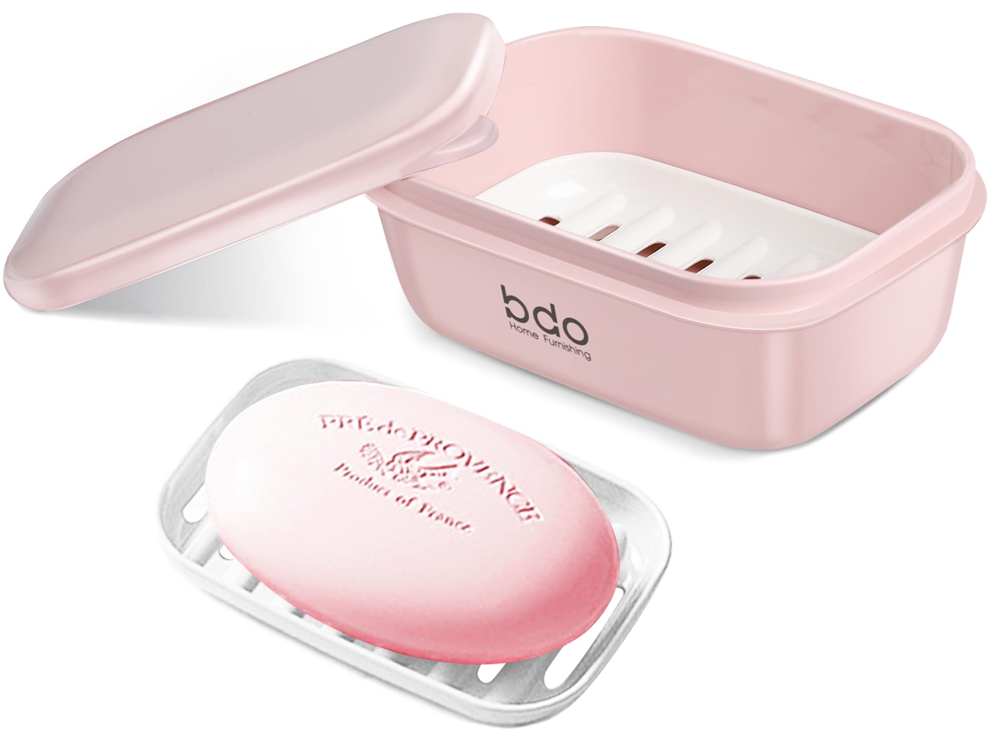 Leakproof Travel Soap Case with Lid - Portable Bar Soap Holder for Bathroom, Shower, Gym & Travel | Waterproof Soap Container for Camping, Vacation, School & Outdoor Activities (Pink) - Perfect for Backpacking, Hiking & Daily Use