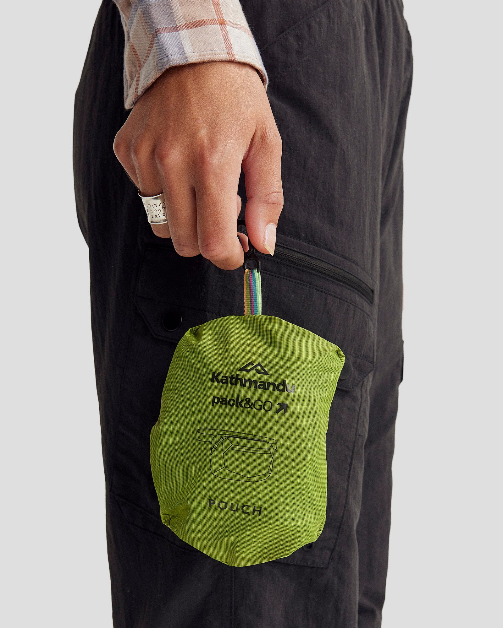 Pack&Go Pouch - Waterproof & Lightweight Travel Organizer Bag (Bright Moss Green) | Perfect for Toiletries, Makeup, Electronics & Travel Accessories