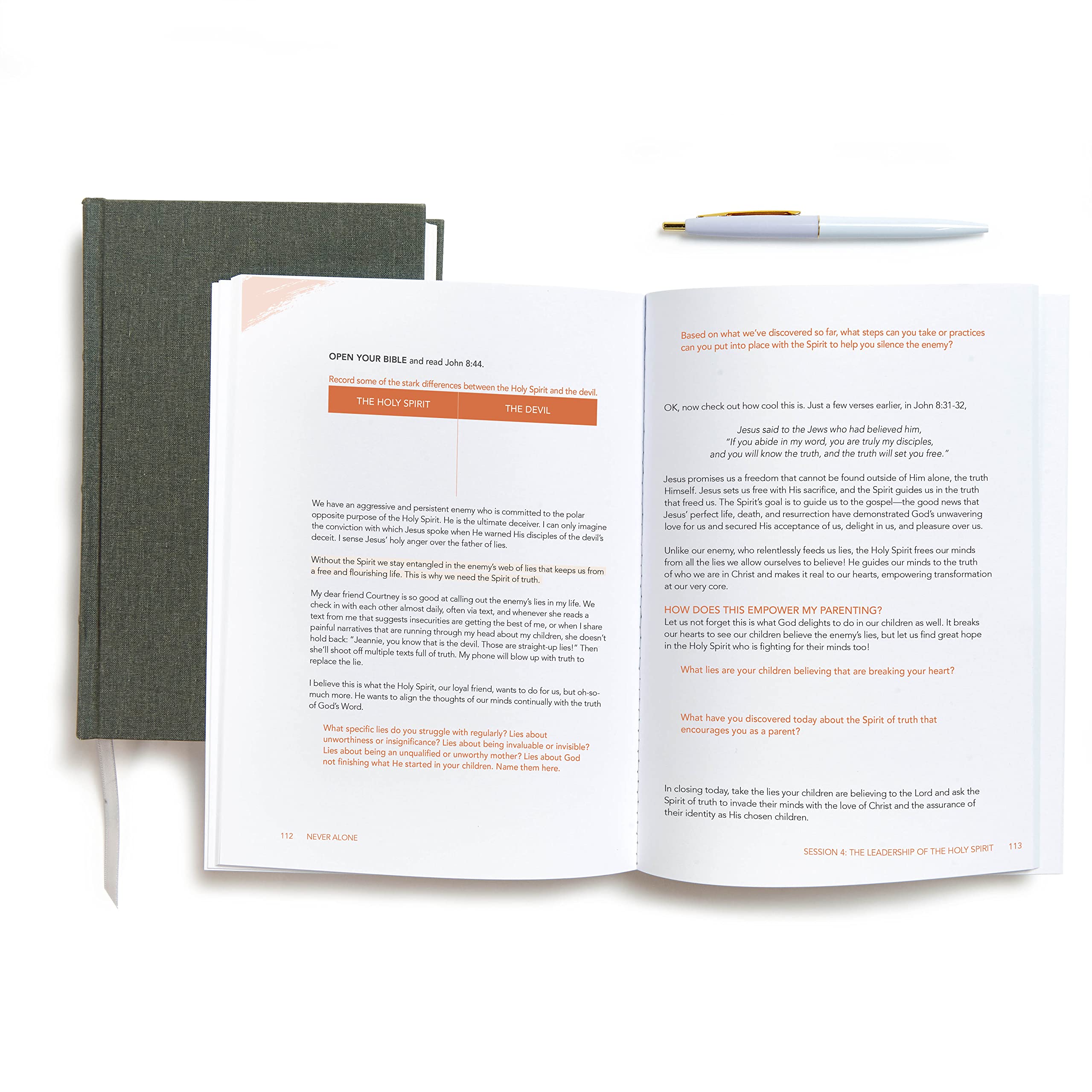 Never Alone - Bible Study Book: Parenting in the Power of the Holy Spirit | Christian Parenting Guide, Spiritual Growth for Parents, Faith-Based Family Devotional | Perfect for Small Groups & Personal Bible Study