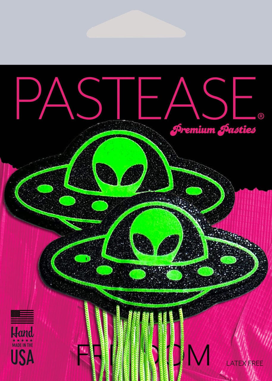 Glow in the Dark UFO Alien Tassels - Fun Party Decor, Rave Accessories & Unique Gift for Sci-Fi Lovers