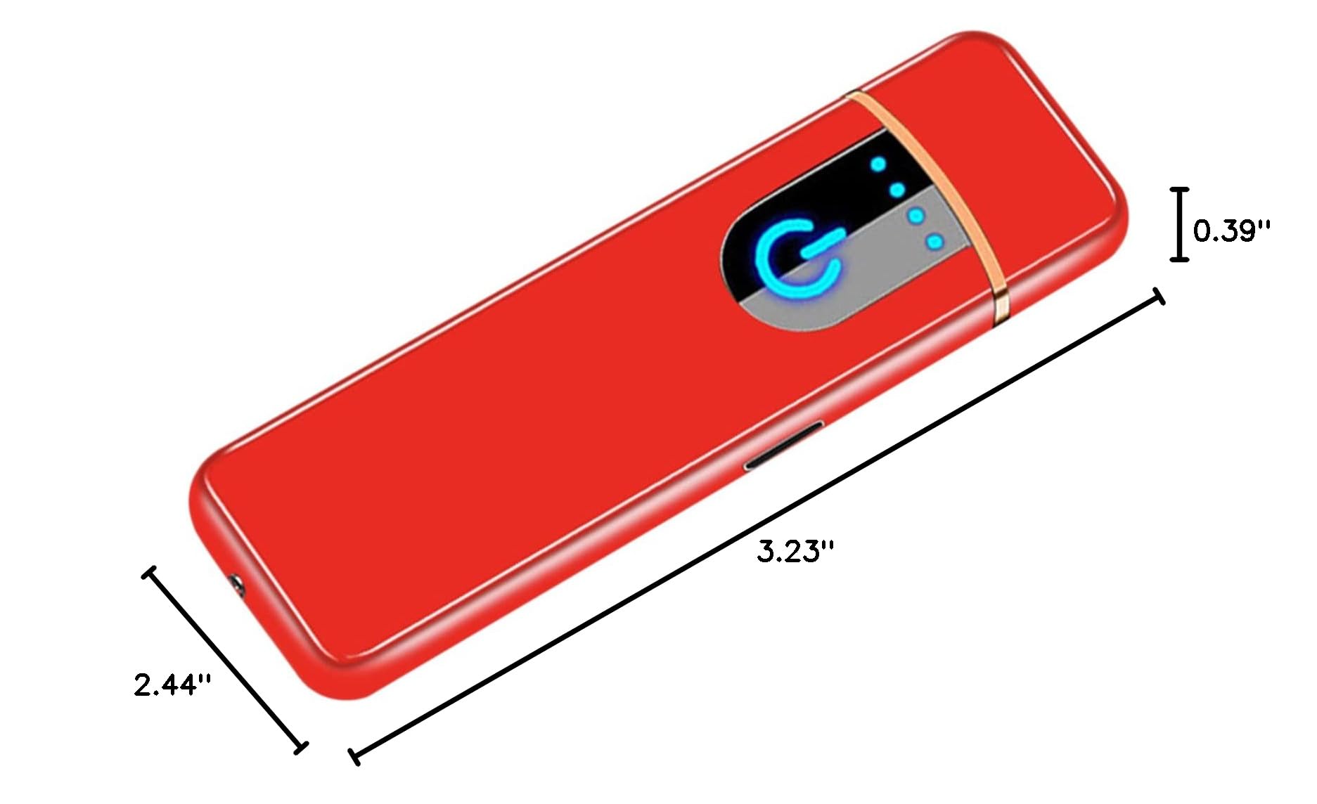 USB Rechargeable Windproof Electric Lighter - Flameless Plasma Lighter for Men, Perfect Gift for Camping & Outdoors