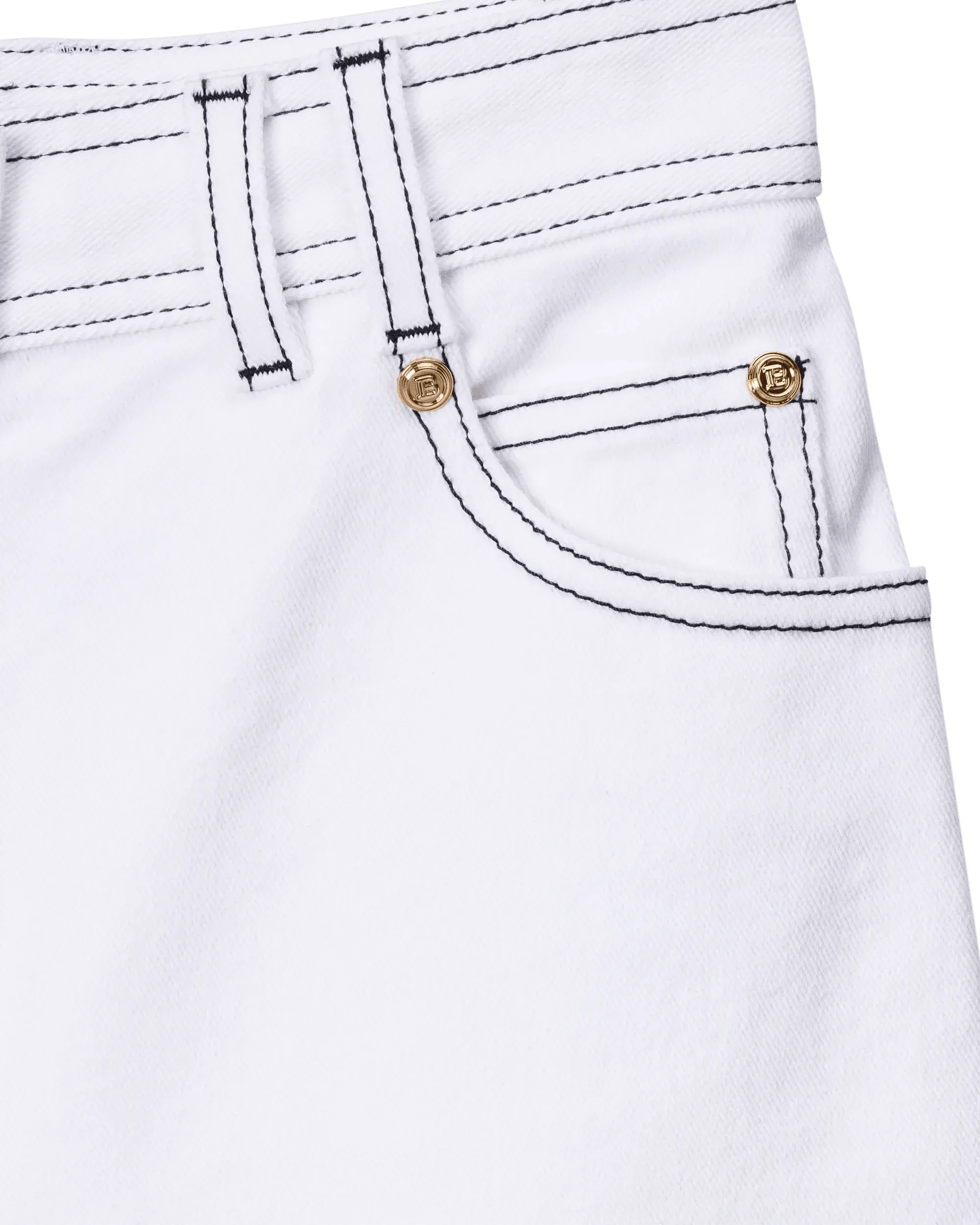 Stylish Contrast Stitch Denim Bermuda Shorts for Women - High Waist Distressed Denim Shorts - Casual Summer Fashion - Perfect for Beach, Streetwear & Vacation Outfits