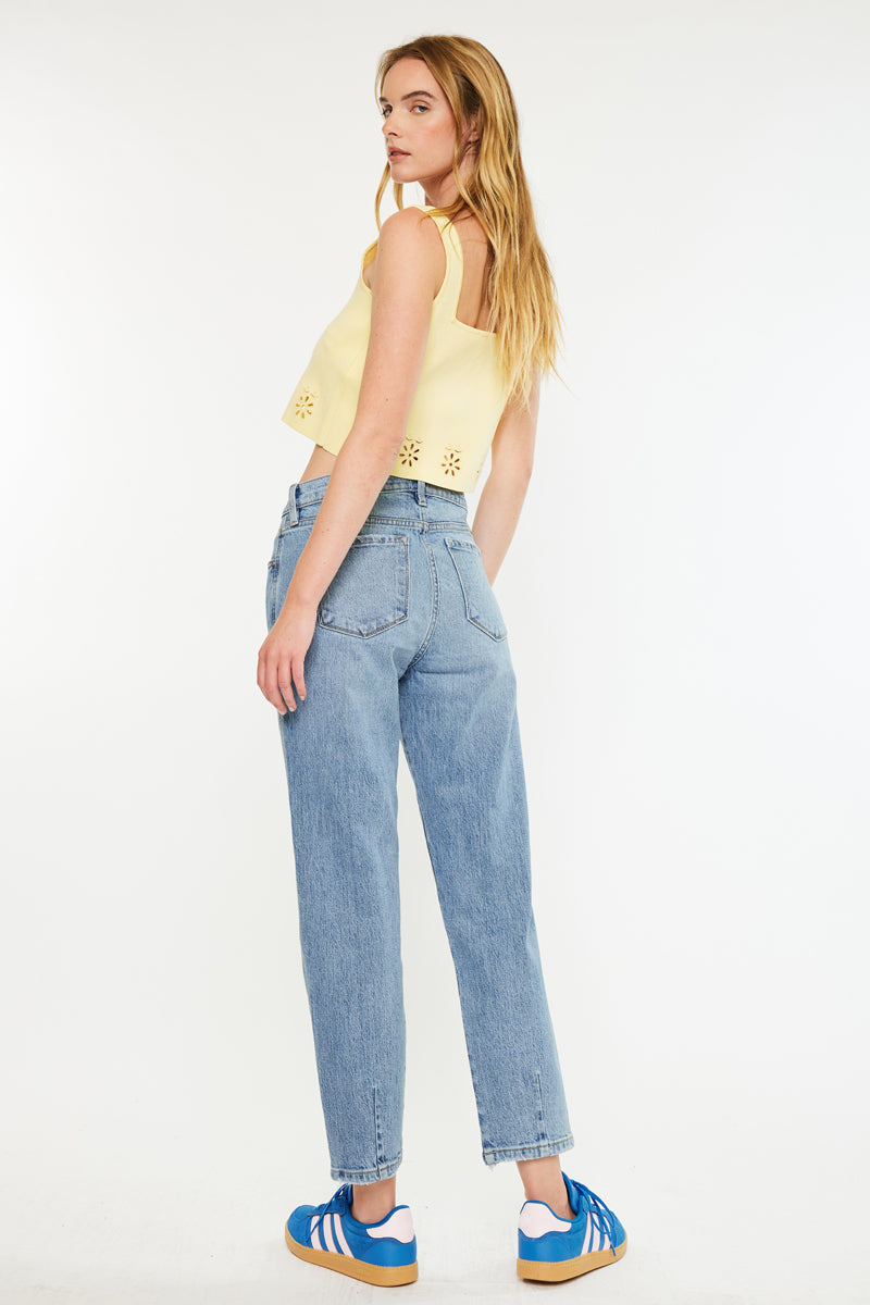 Gabby High Rise Slouch Fit Jeans for Women - Comfortable Stretch Denim Pants, Casual & Trendy (Perfect for Everyday Wear, Outings & Relaxing)