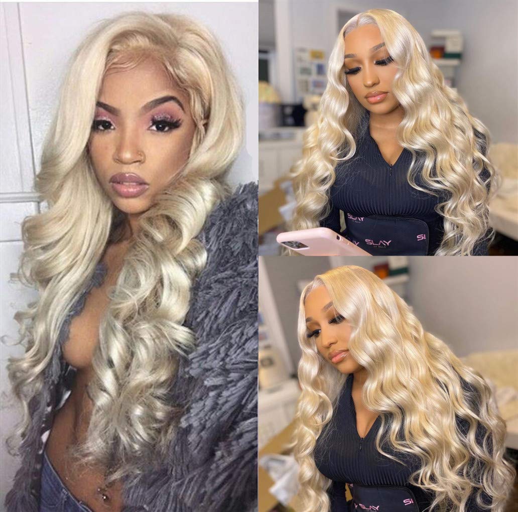 YISEA Brazilian 613 Body Wave 3 Bundles 300g 12A Unprocessed Virgin Hair - 100% Human Hair Weave Extensions for Black Women - Perfect for Sew-in, Clip-in, and Ponytail Hairstyles