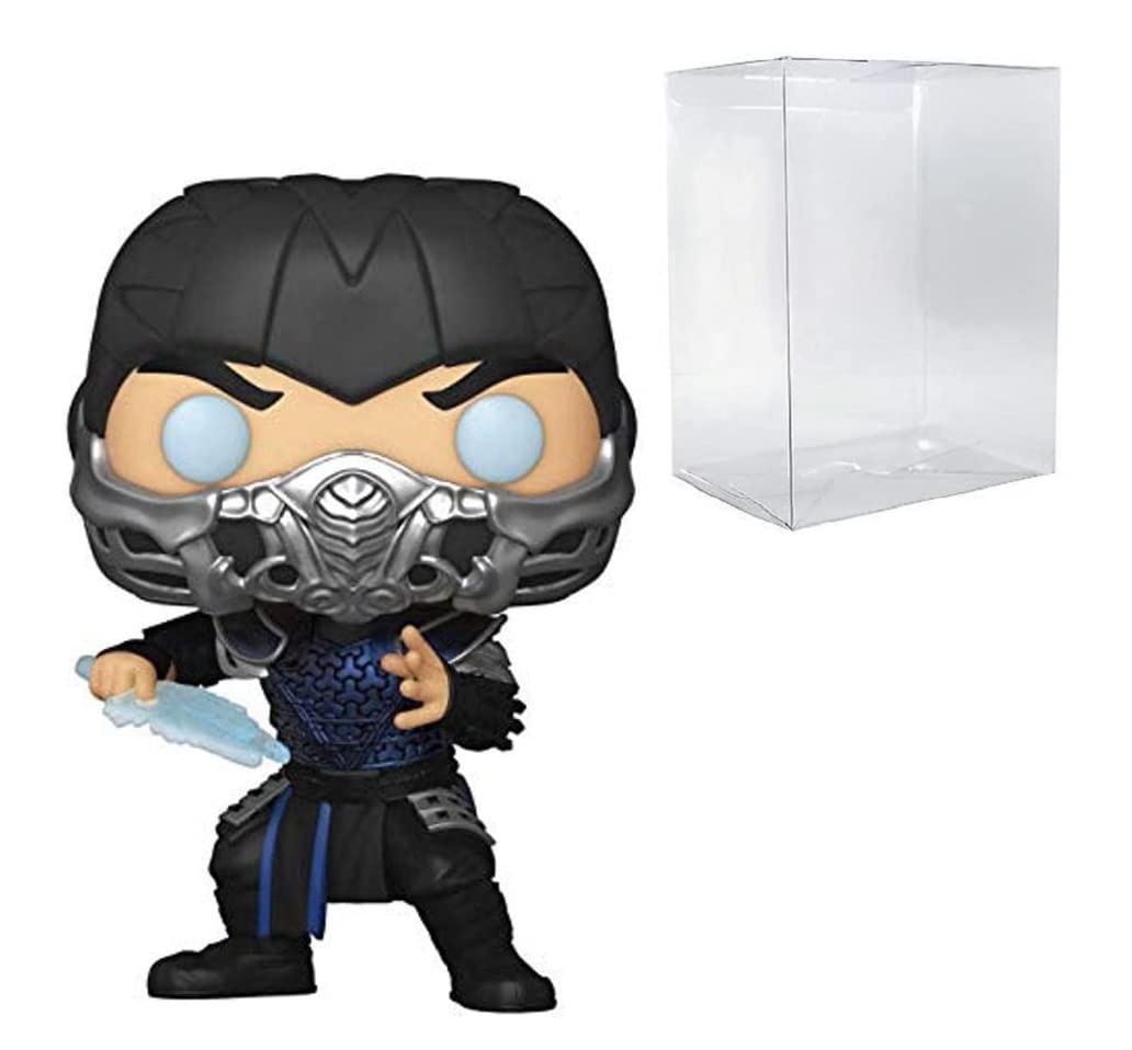 Mortal Kombat Sub-Zero 4-inch Pop! Vinyl Figure - Exclusive Collectible with Pop Box Protector Case | Perfect for Display, Gaming Room Decor & Gift for MK Fans