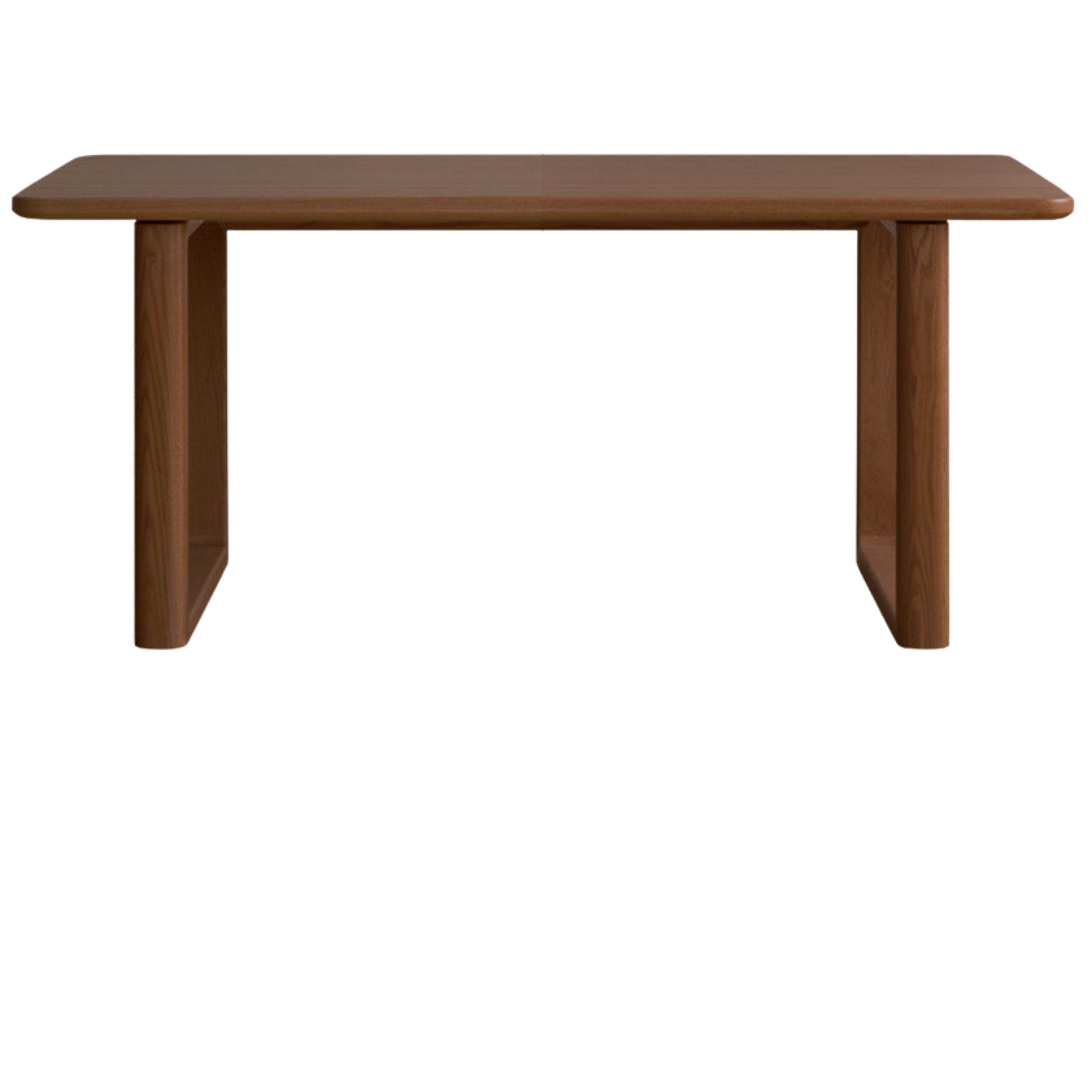 Solid Oak, Ash & Black Walnut Large Dining Table - Rustic Farmhouse Style Wooden Dining Room Table for Family Gatherings & Dinner Parties