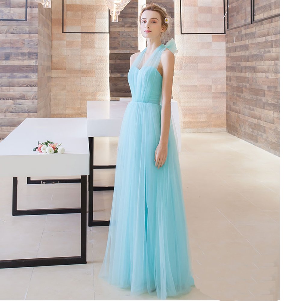 Lemai Women's Sweetheart Neckline Tulle Long Convertible Corset Dress for Prom, Bridesmaid, Formal Events - Elegant Evening Gown for Weddings, Parties & Special Occasions