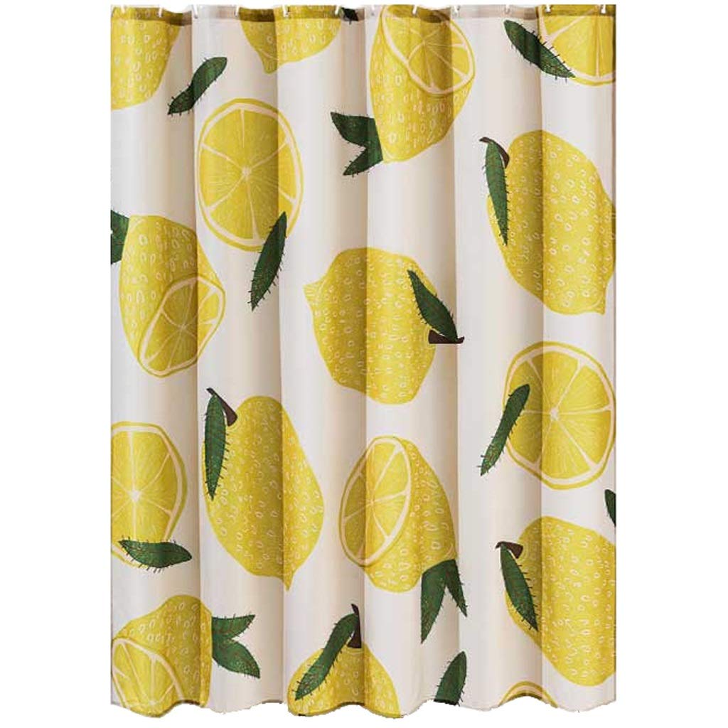 Premium Thickened Waterproof Shower Curtain - 200x200cm Mold Resistant Bathroom Curtain with Hooks - Yellow Elegant Design for Bath & Shower Partition | Perfect for Home, Hotel & Spa Decor