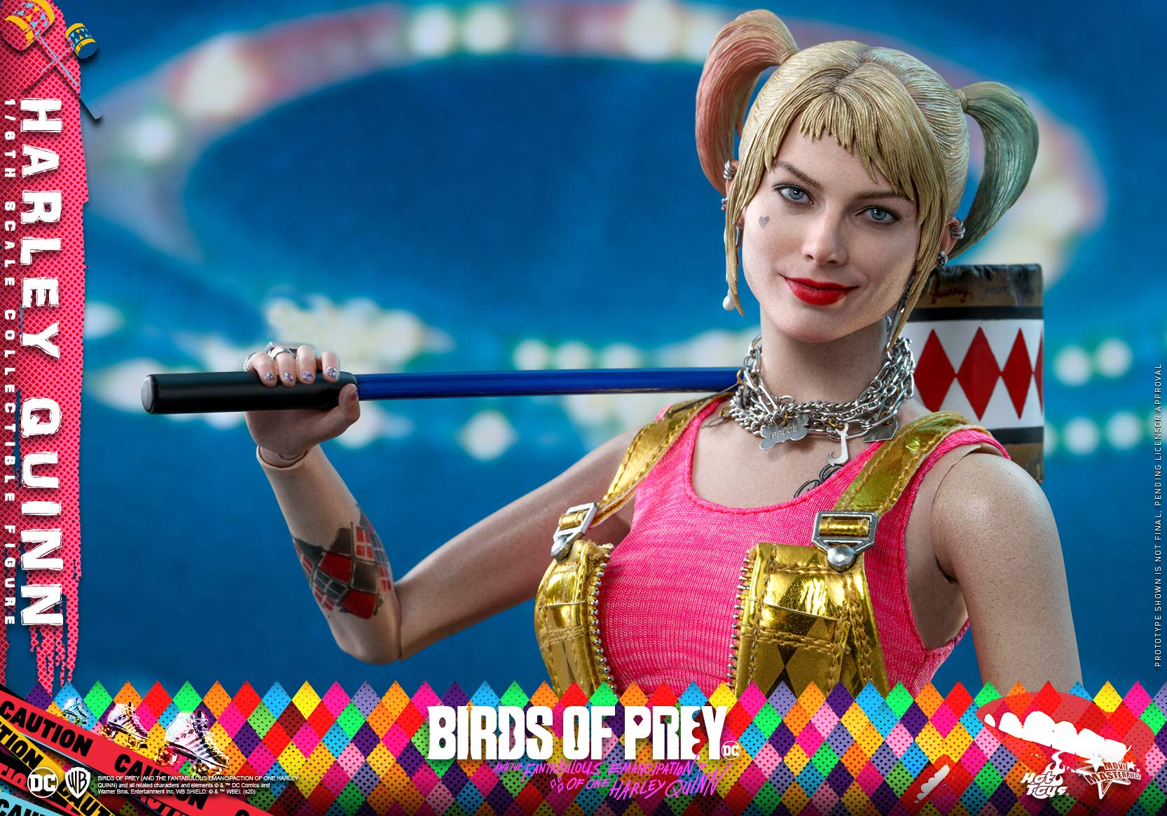 Hot Toys 1:6 Scale Harley Quinn Collectible Figure - Birds of Prey Movie Version, Multicolor DC Comics Action Figure for Display & Collection | Perfect for Superhero Fans & Model Enthusiasts