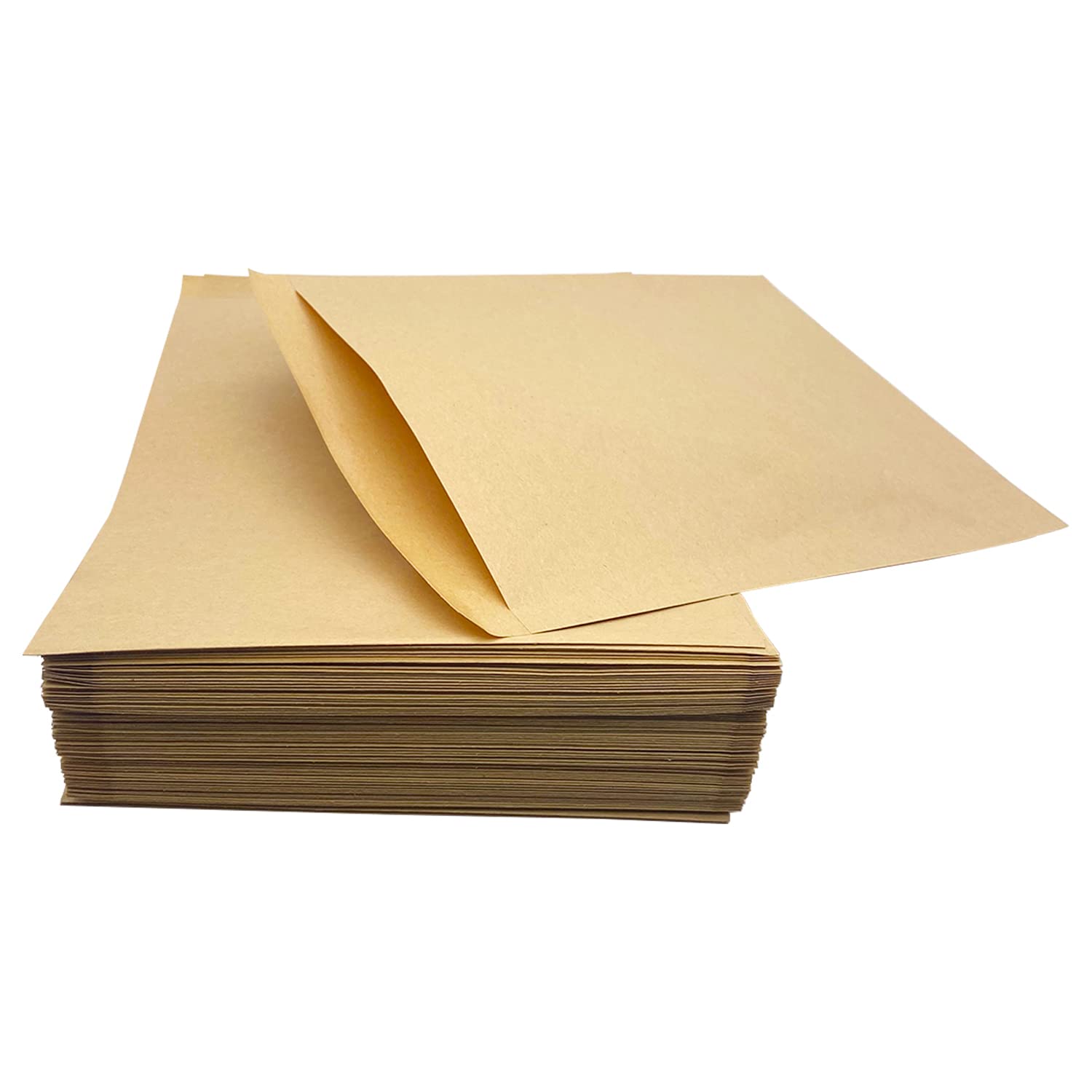 Eco-Friendly Kraft Paper Cookie Bags - 4.52 x 4.92-inch Flat Glassine Wax Treat Snack Bags (100Pcs) for Candies, Chocolate, Pastries, Potato Chips & Desserts | Perfect for Bakery Treats, Party Favors & Gift Packaging